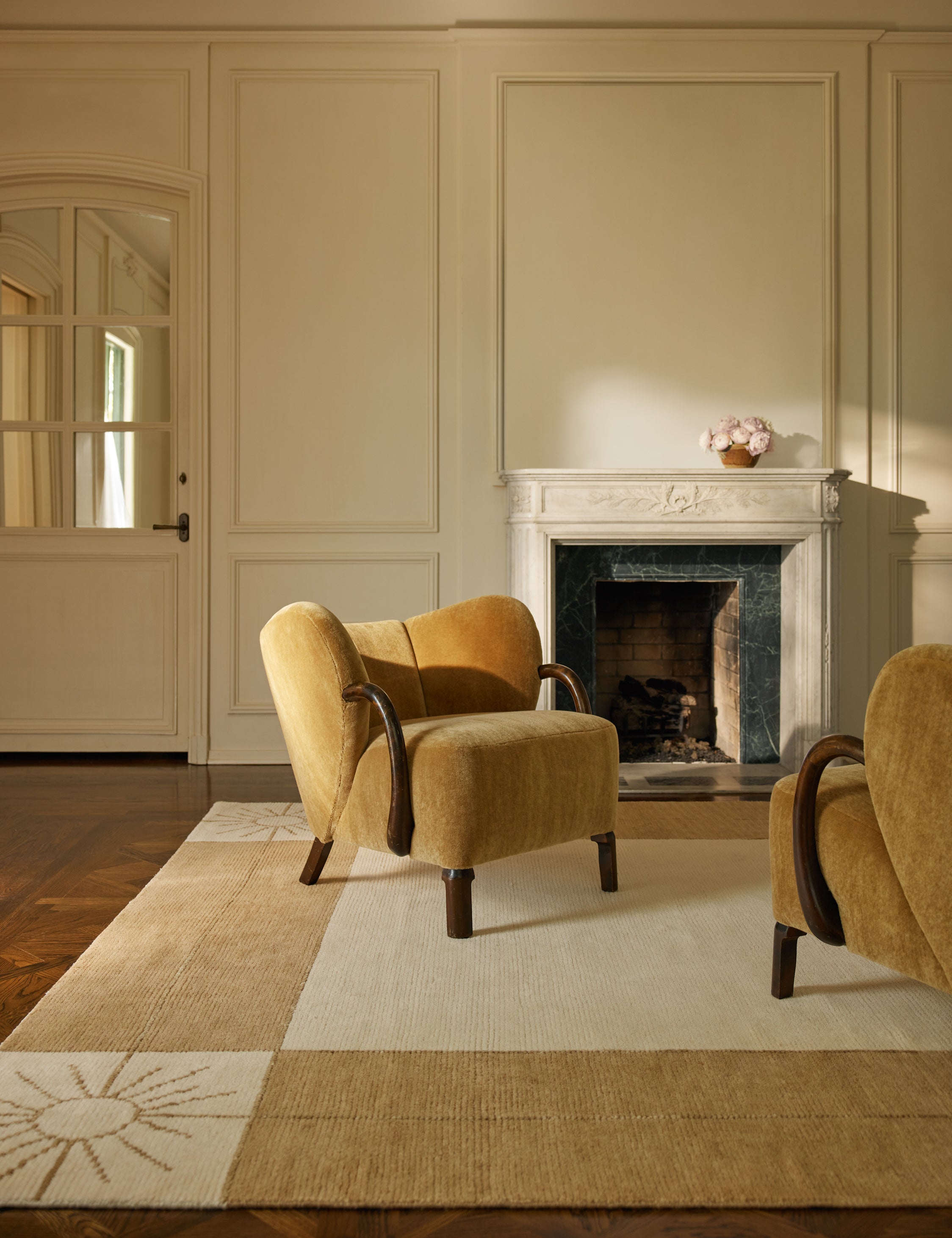 Lulu and Georgia Stansby Hand-Knotted Wool Rug by Jake Arnold - view 2