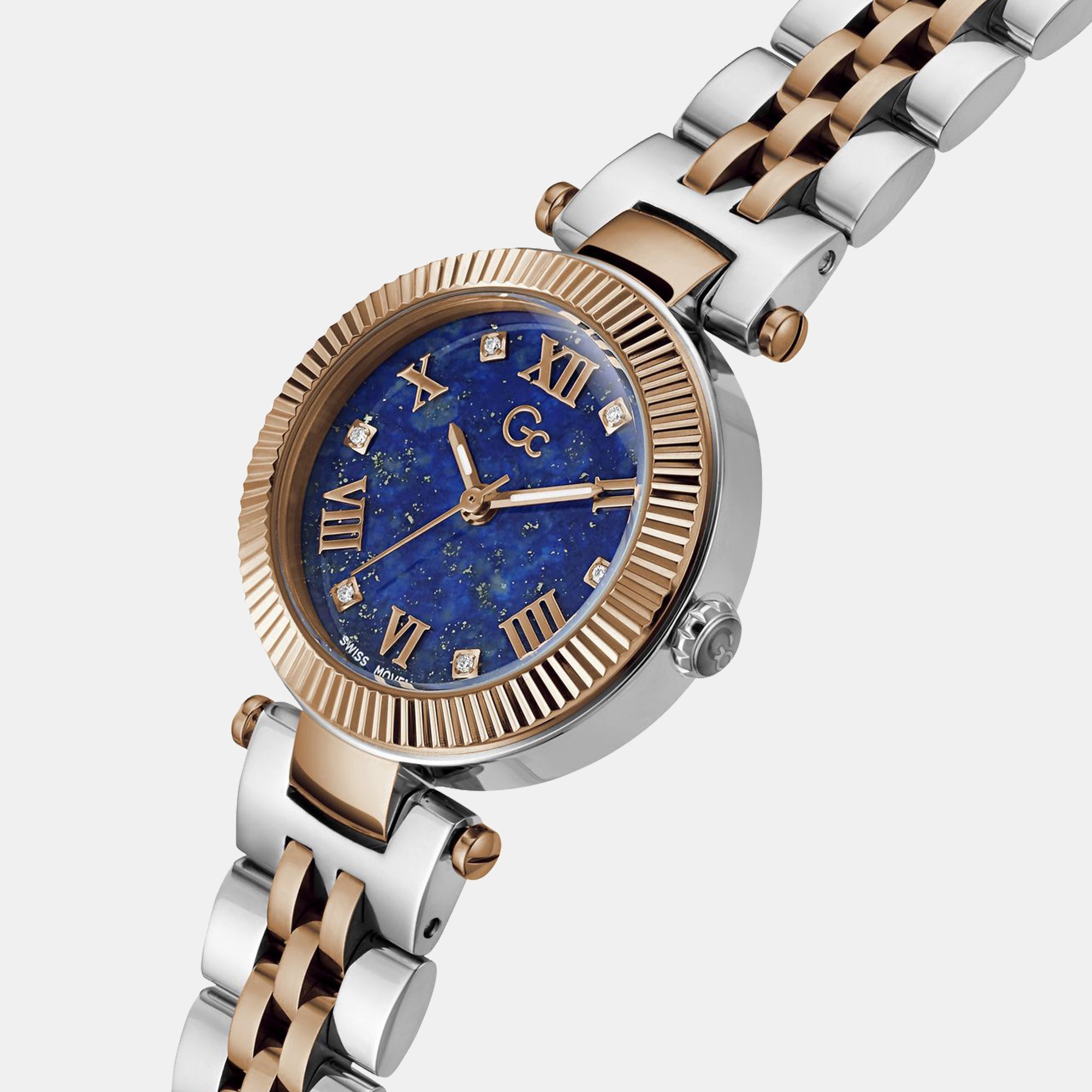 GC Flair Small Women Quartz Blue Dial Analog Stainless Steel Watch Z02004L7MF - view 3
