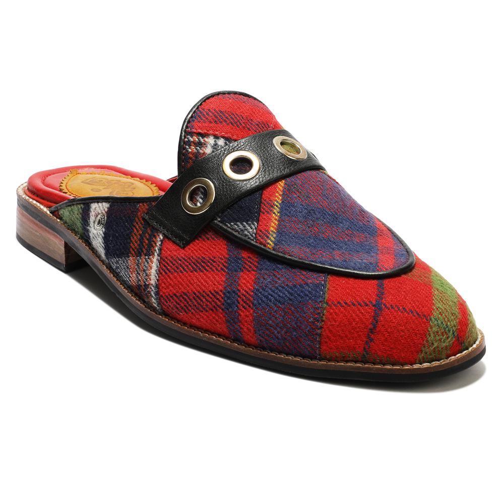Banjaaran India Red Tartans Mule_ for Men (discontinued) - view 5