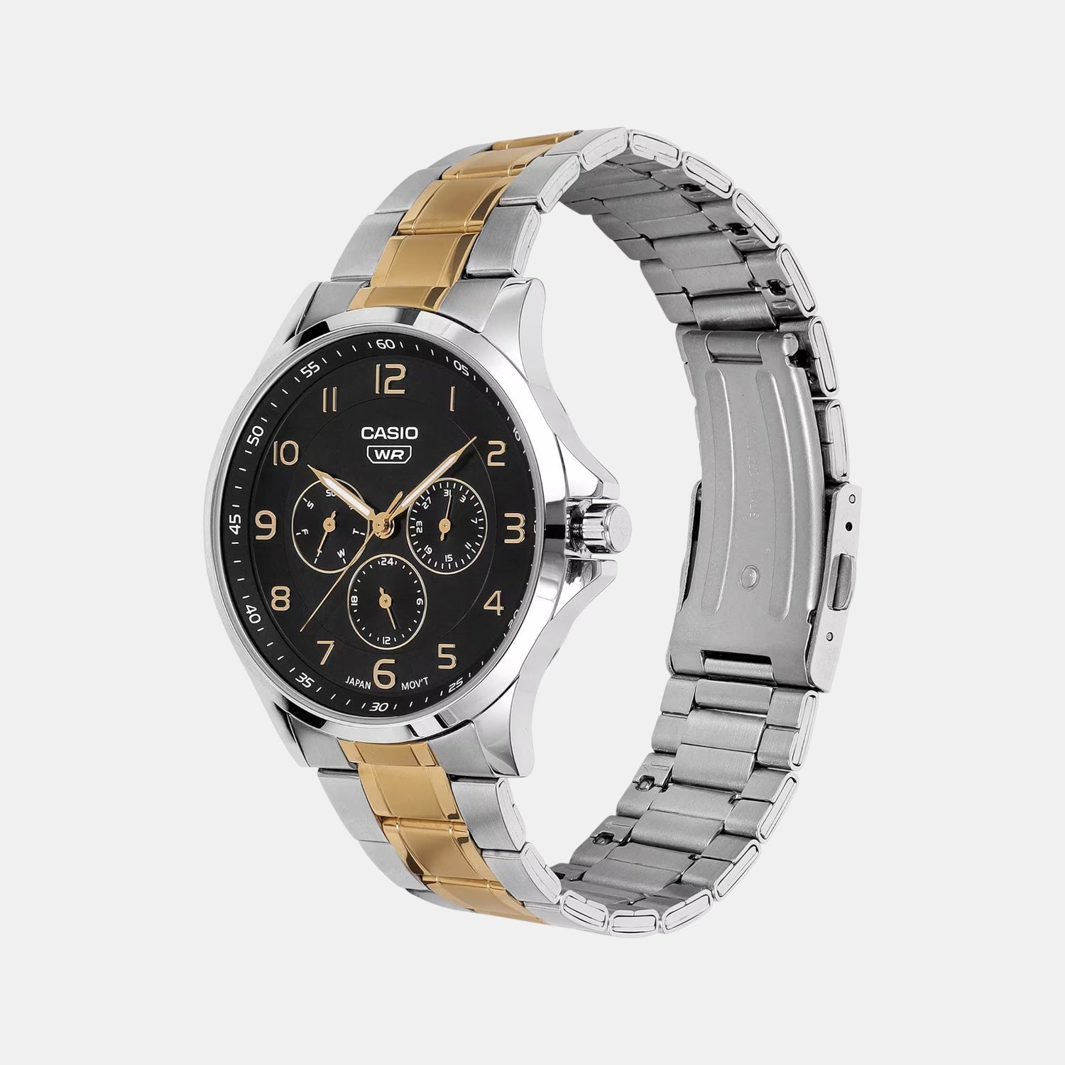 Casio Enticer Men Quartz Black Dial Analog Stainless Steel Watch A2452 - view 4
