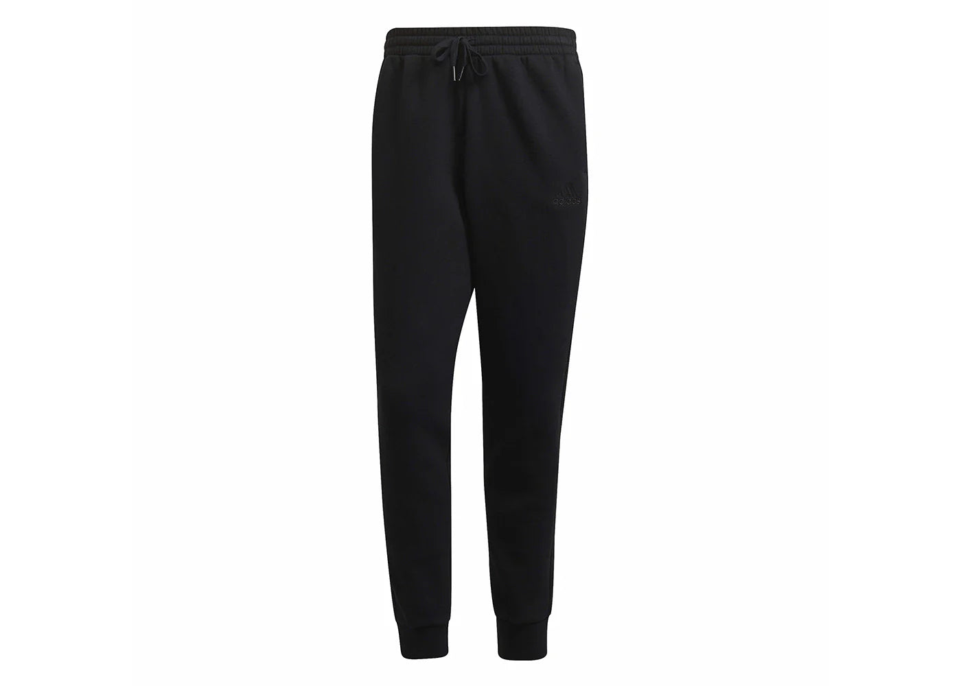 adidas Essentials French Terry Tapered-Cuff 3-Stripes Pants Black/Black