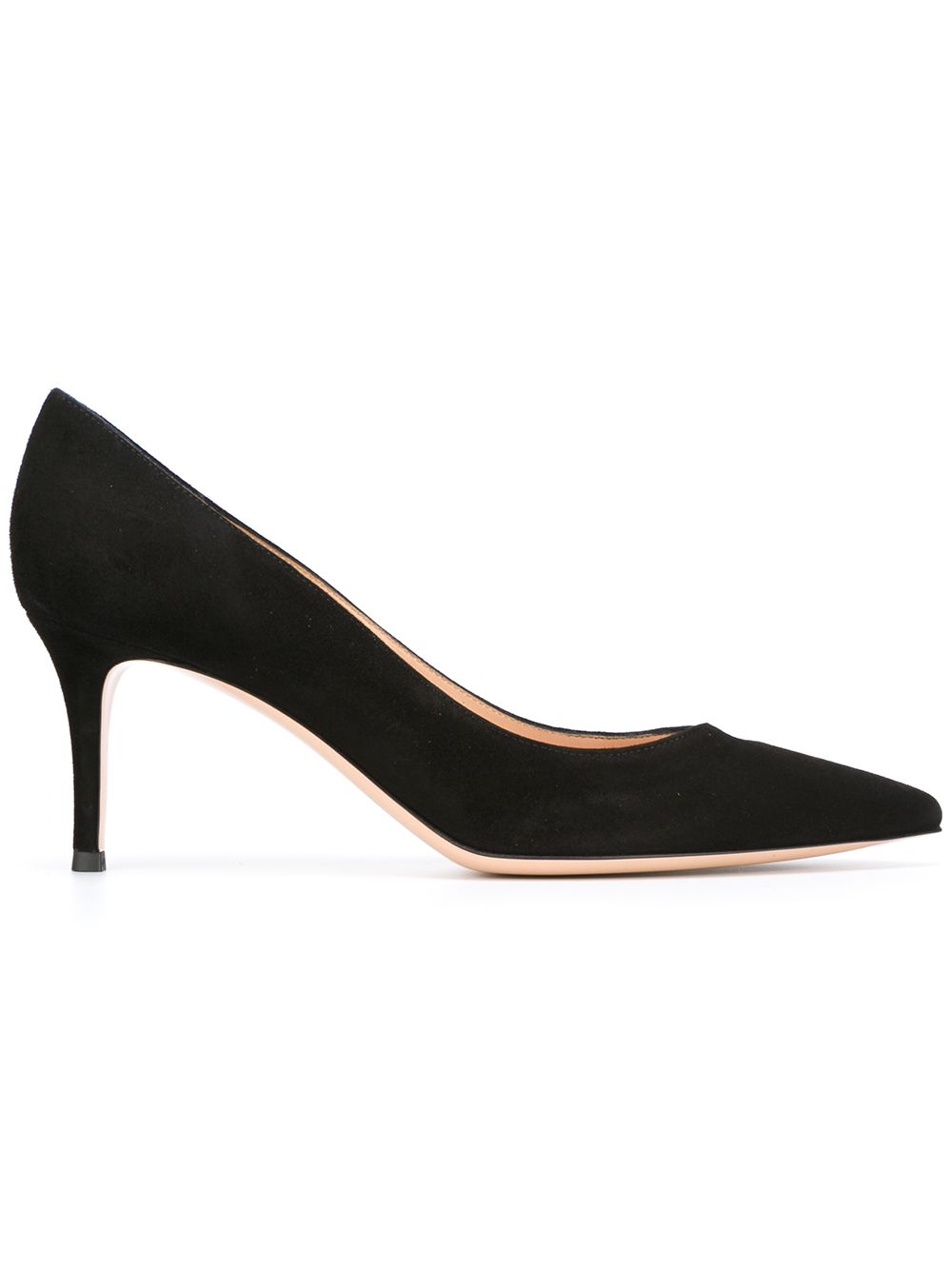 Gianvito Rossi With Heel BLACK – Calf Suede 100%