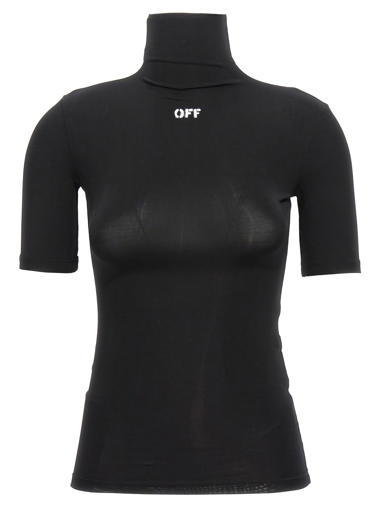 Off White Off Stamp Logo Stencil T-shirt – 95% acetate, 5% elastane
