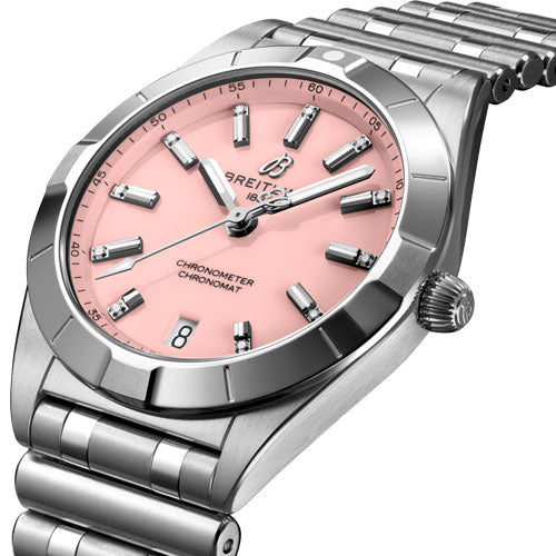 Breitling Chronomat Pink Dial Women 32mm - view 2
