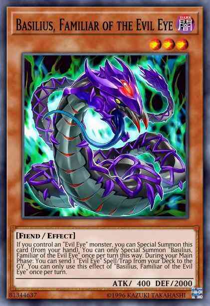Basilius familiar – Yu-Gi-Oh! Basilius, Familiar of the Evil Eye - MP20-EN235 - Common - 1st Edition