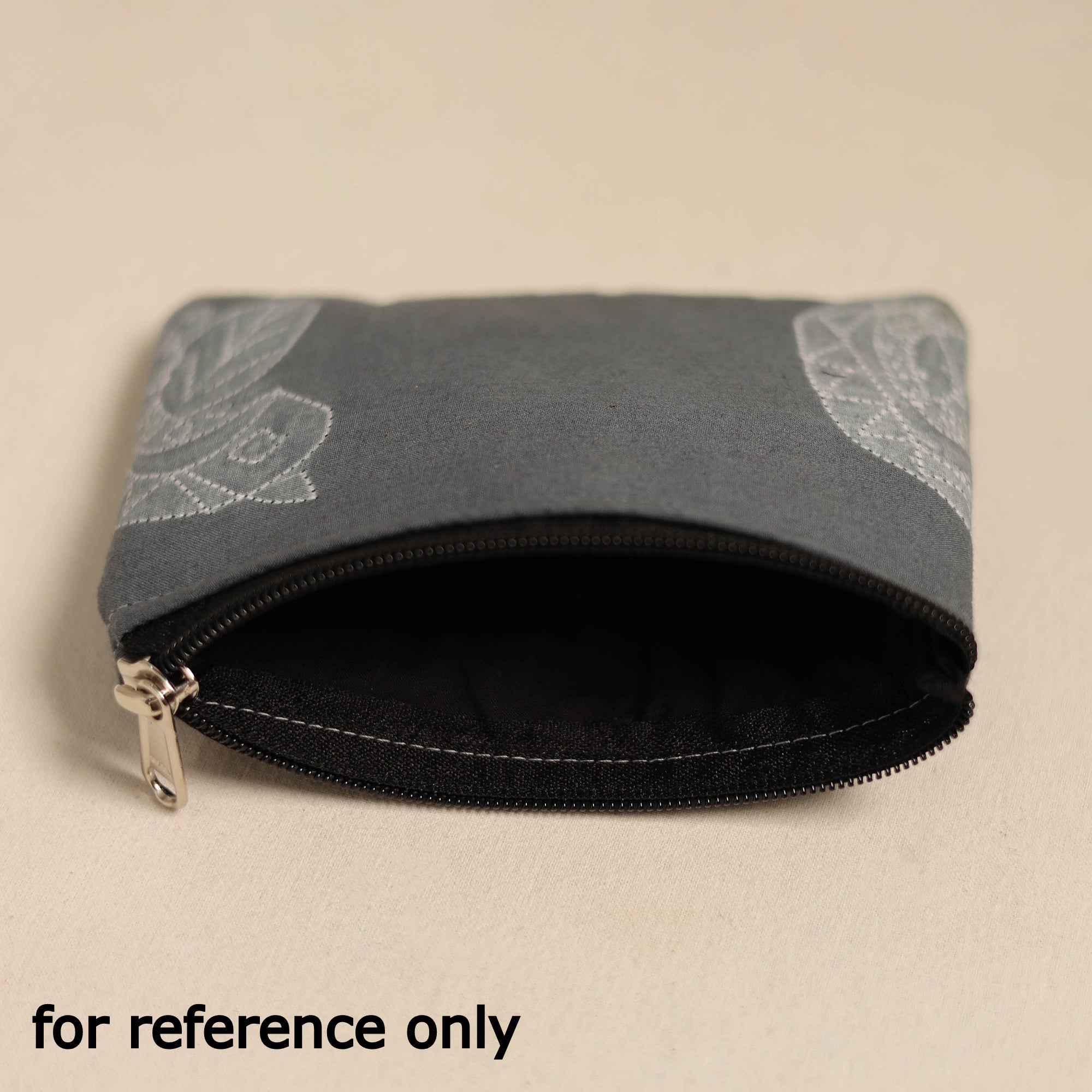 NOORI BAZAR Black - Handmade Quilted Cotton Coin Pouch 24 - view 3