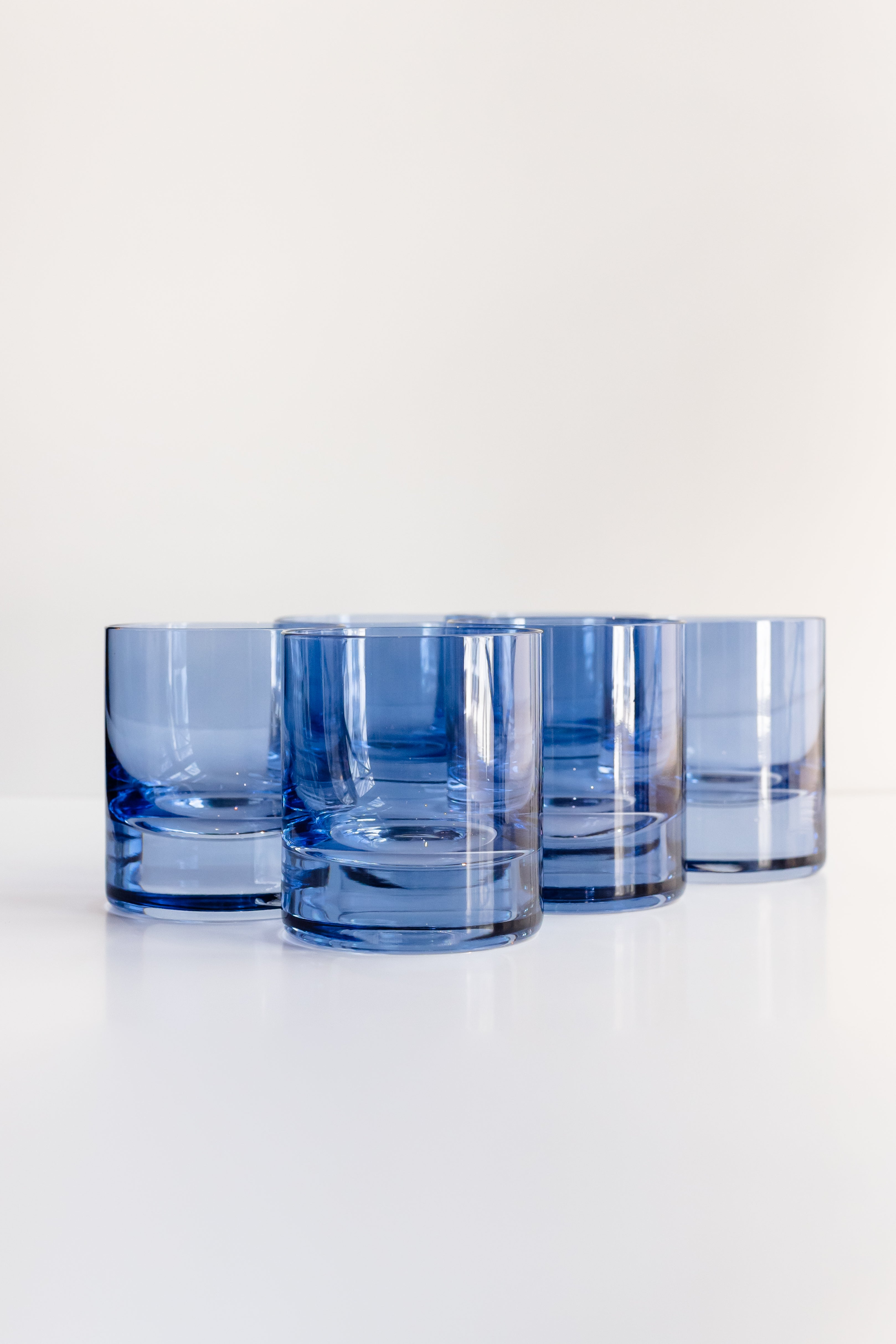 Estelle Colored Glass Estelle Colored Rocks Glass - Set of 6 {Cobalt Blue}