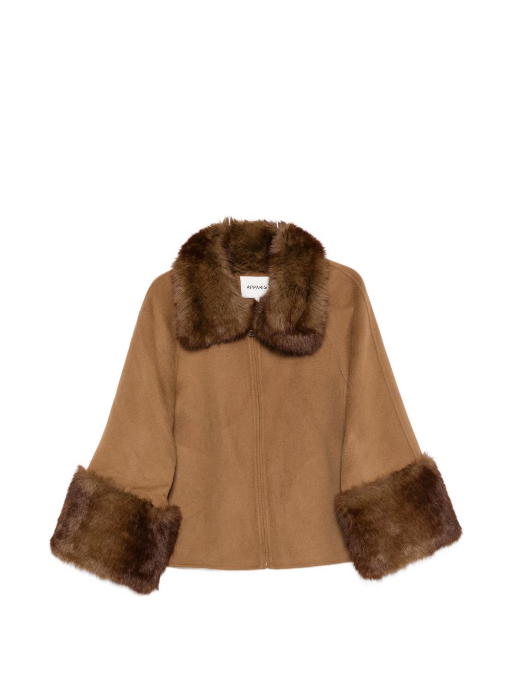 Apparis Faux-Fur Coat – 100% Wool