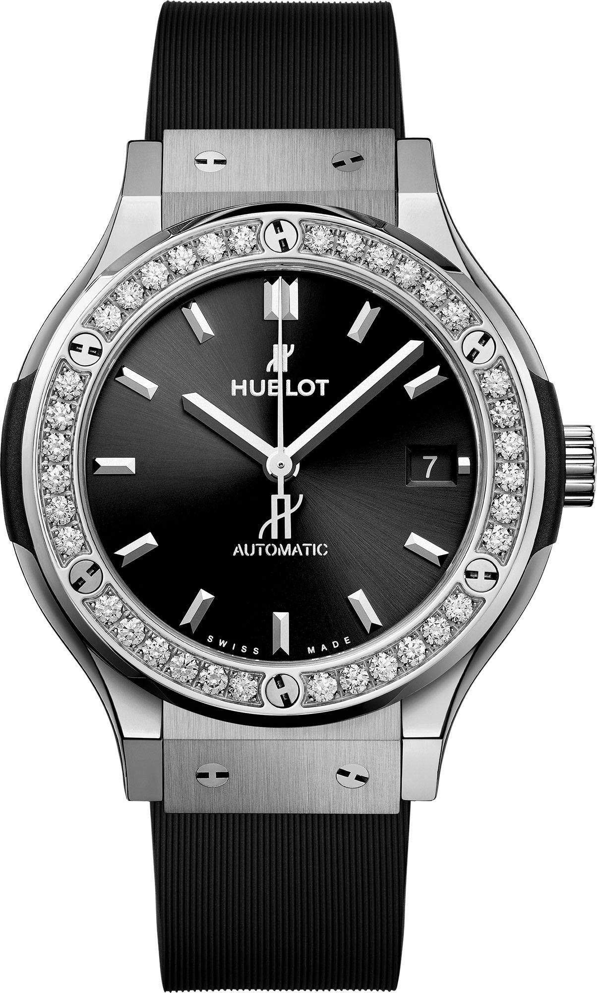 Hublot Classic Fusion Titanium Diamonds Black Dial Men 38mm - view 4