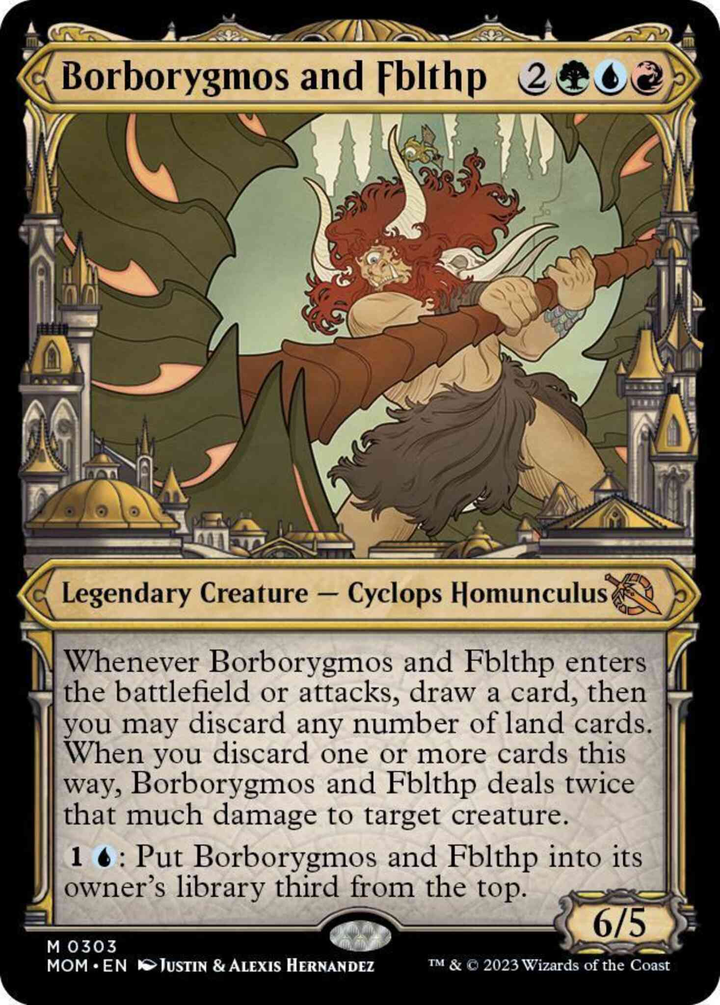 Magic Borborygmos and Fblthp [303] [Planar Showcase] [March of the Machine] [Non-Foil]