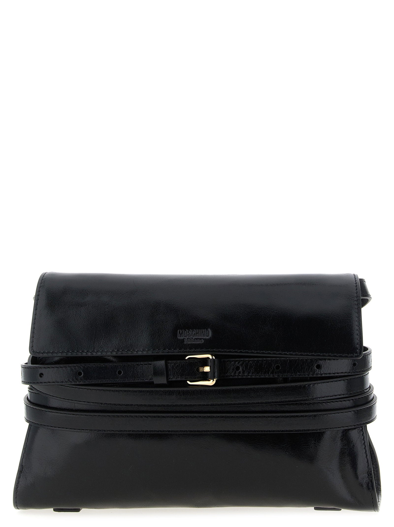 Moschino Tie Me Crossbody Bag – 100% leather