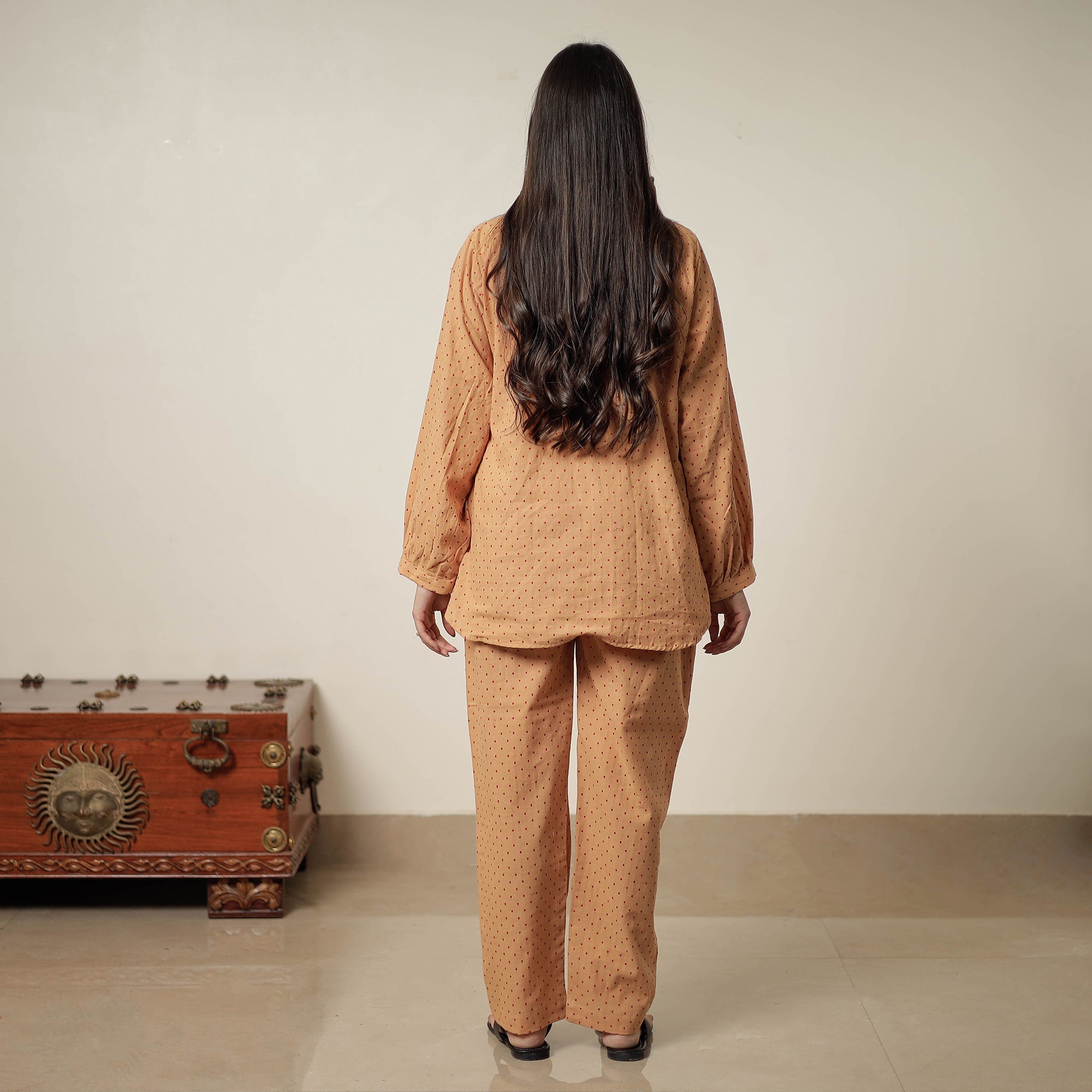 ITOKRI CASUALS Brown - Jacquard Cotton Co-Ord Set 03 - view 4