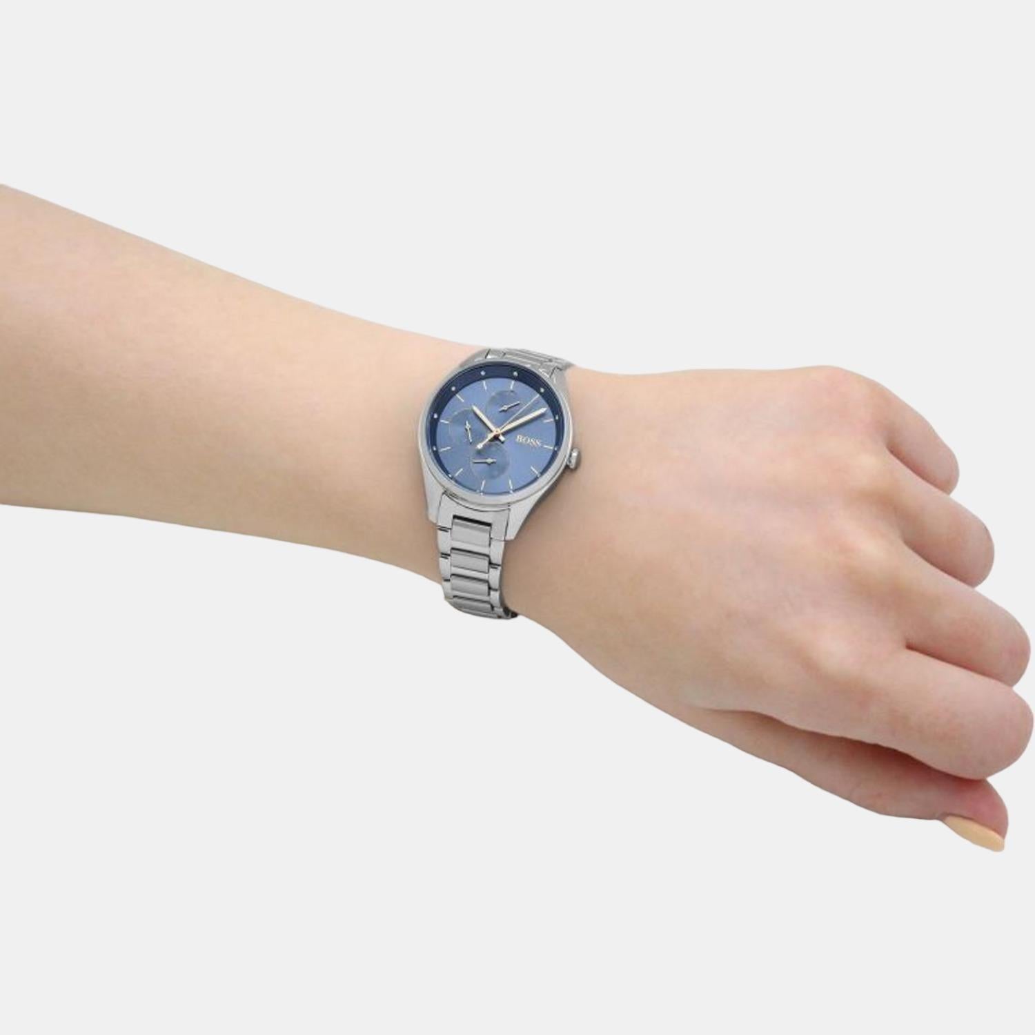Boss Grand Course Women Quartz Blue Dial Analog Stainless Steel Watch 1502583 - view 4