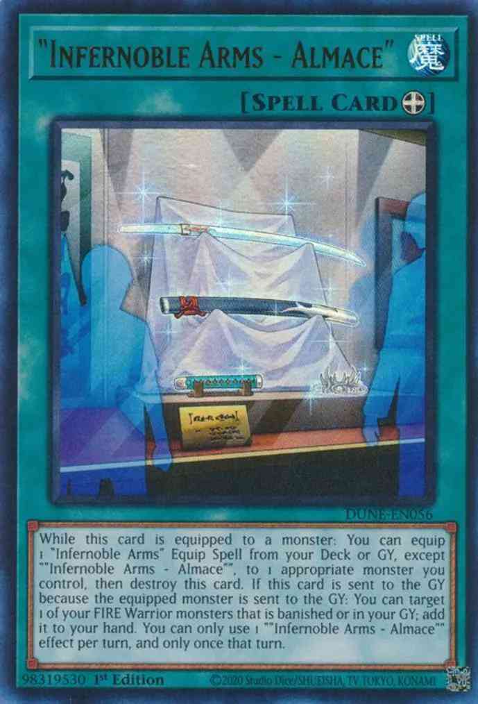 Yu-Gi-Oh! "Infernoble Arms - Almace" - DUNE-EN056 - Ultra Rare - 1st Edition