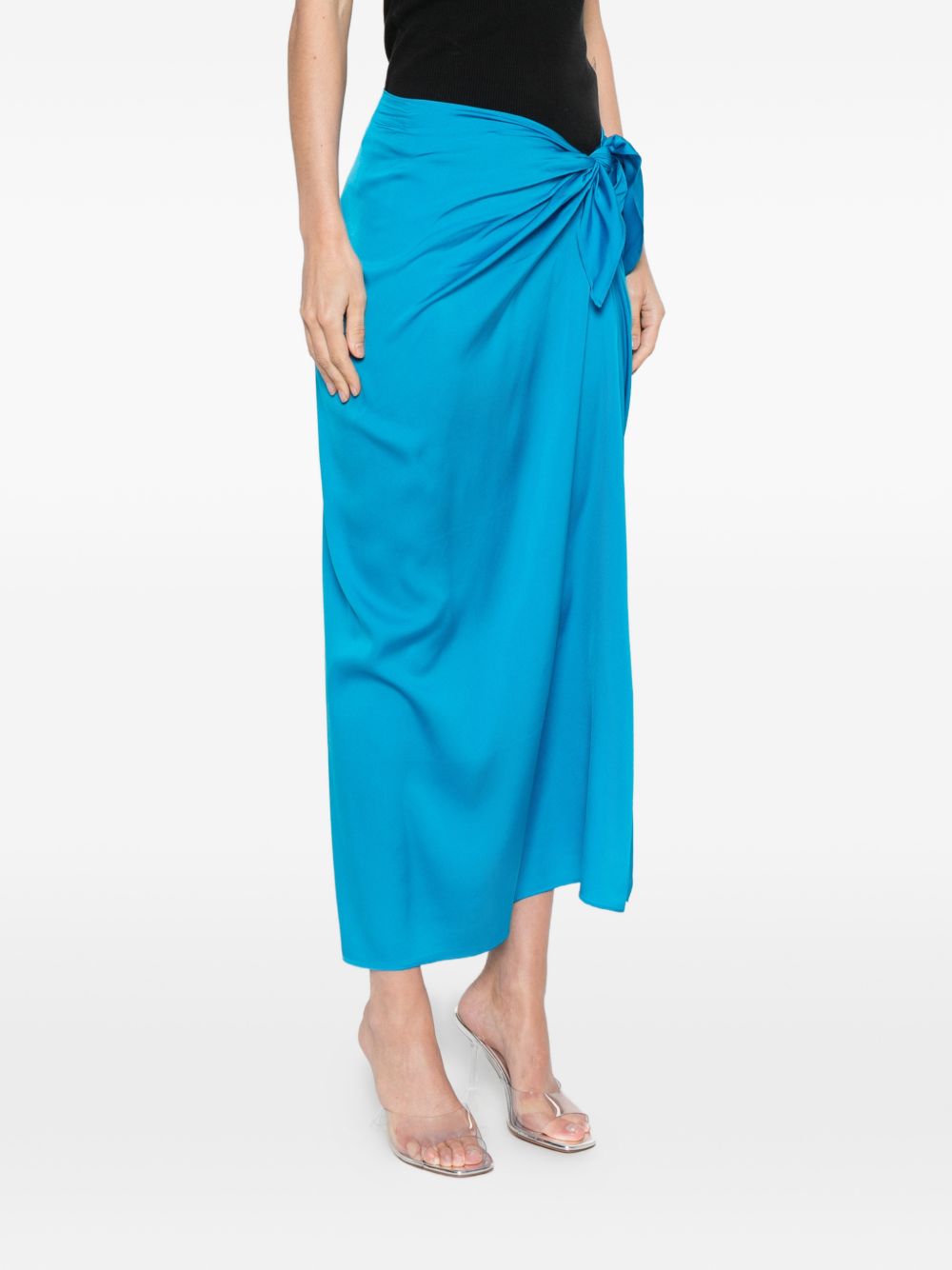 Silk95Five French Tie silk skirt – Silk 95%, Elastane 5% - view 4