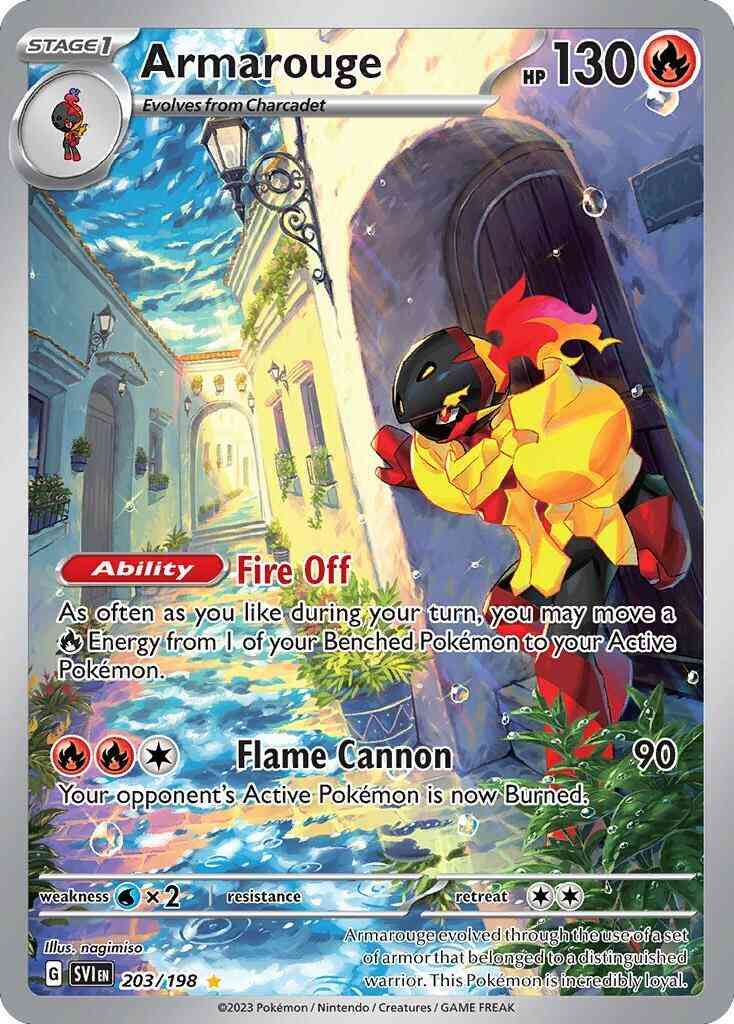 Illustration rare sv01-203 – Pokémon Armarouge - 203/198 - Illustration Rare [sv01-203] [Ultra]