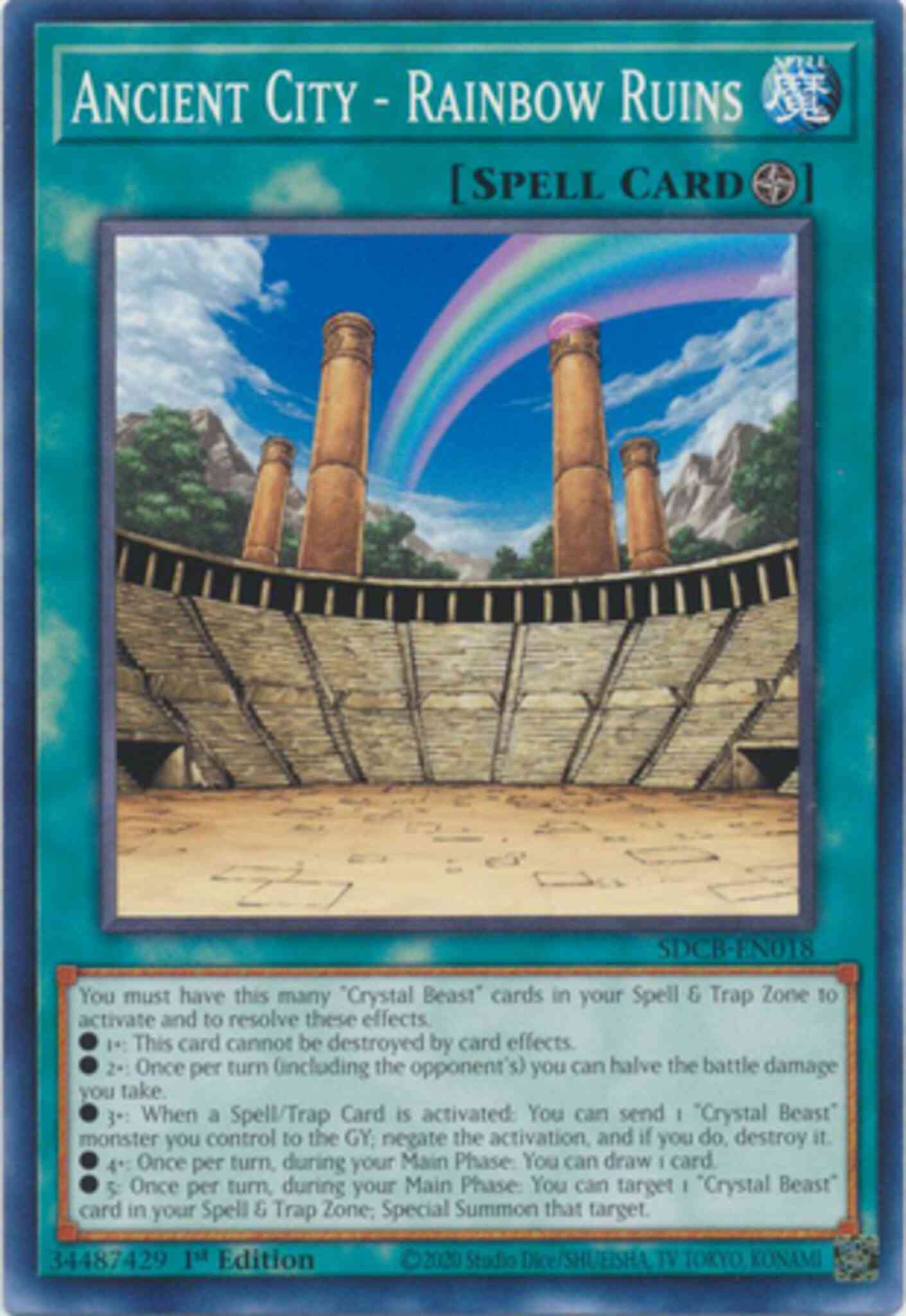Yu-Gi-Oh! Ancient City - Rainbow Ruins - SDCB-EN018 - Common - 1st Edition
