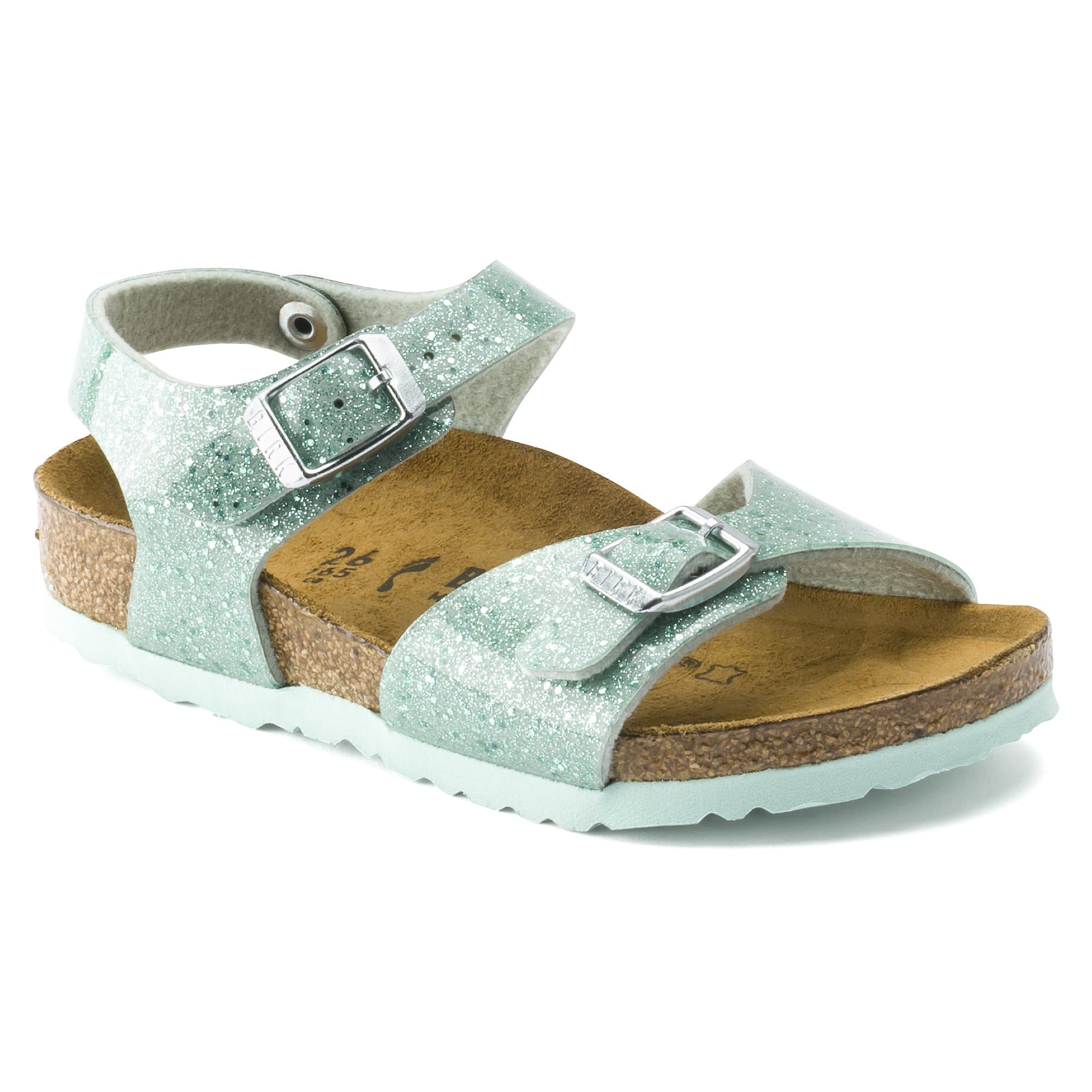 Birkenstock Rio Kids Birko-Flor – Green Green/Cosmic Sparkle Mineral - view 6