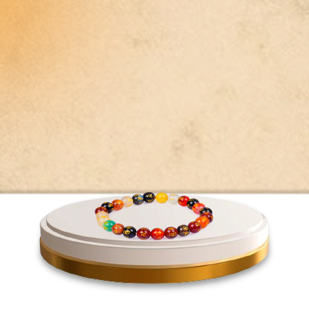 Gemsmantra Multi Om Mani Bracelet