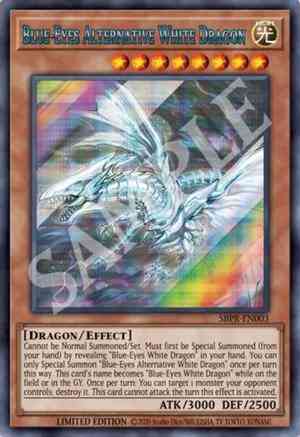 Yu-Gi-Oh! Blue-Eyes Alternative White Dragon - SBPR-EN003 - Secret Rare - Limited