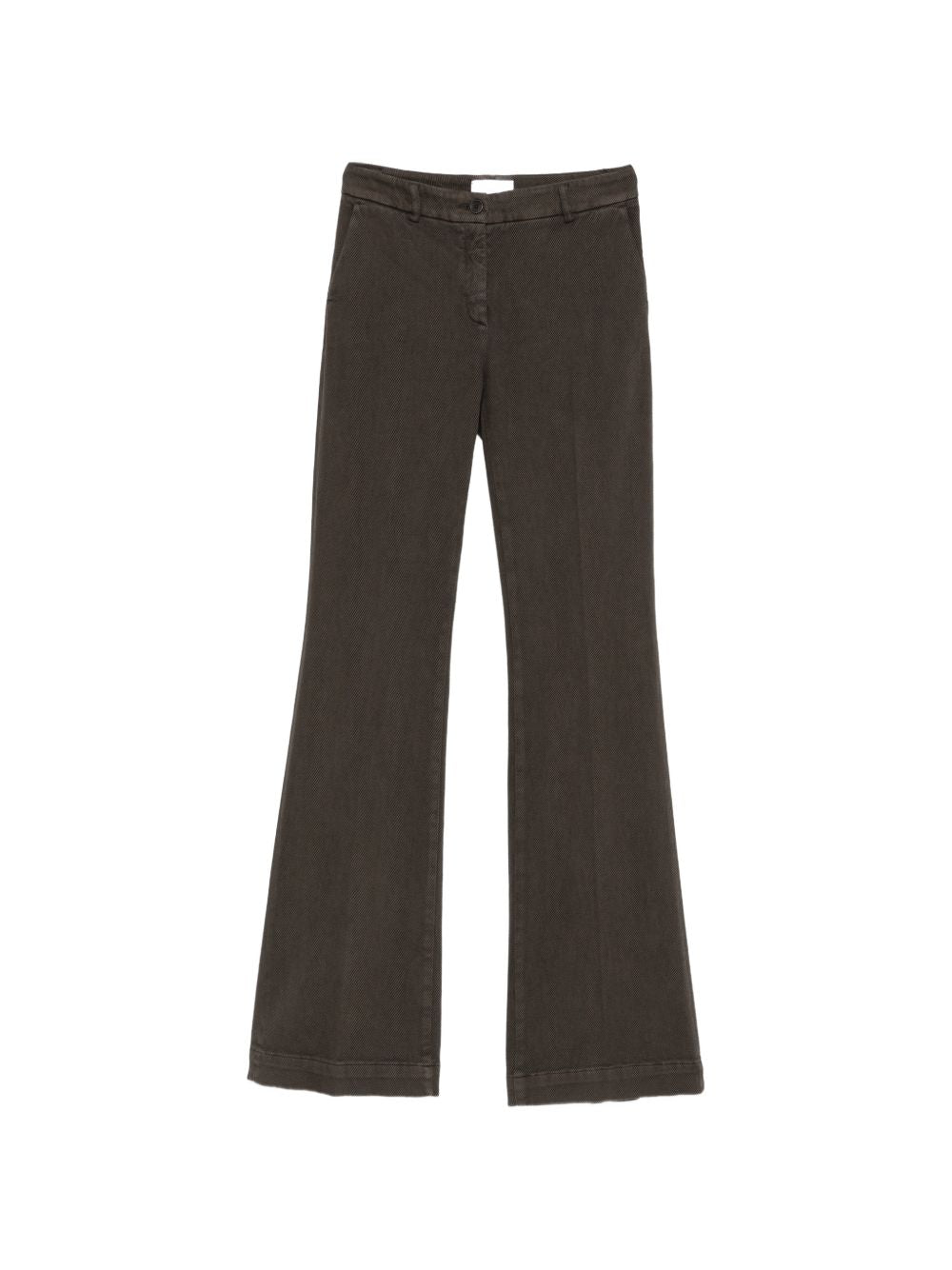 VIA MASINI 80 Trousers BROWN – Cotton 98%, Elastane 2%