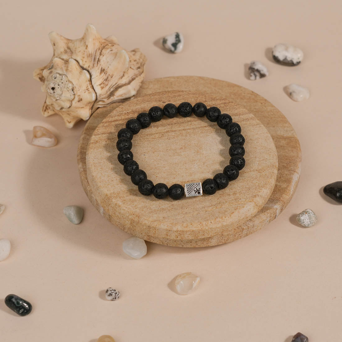 Prinjal Jewellers Lava Stone Bracelet - view 2