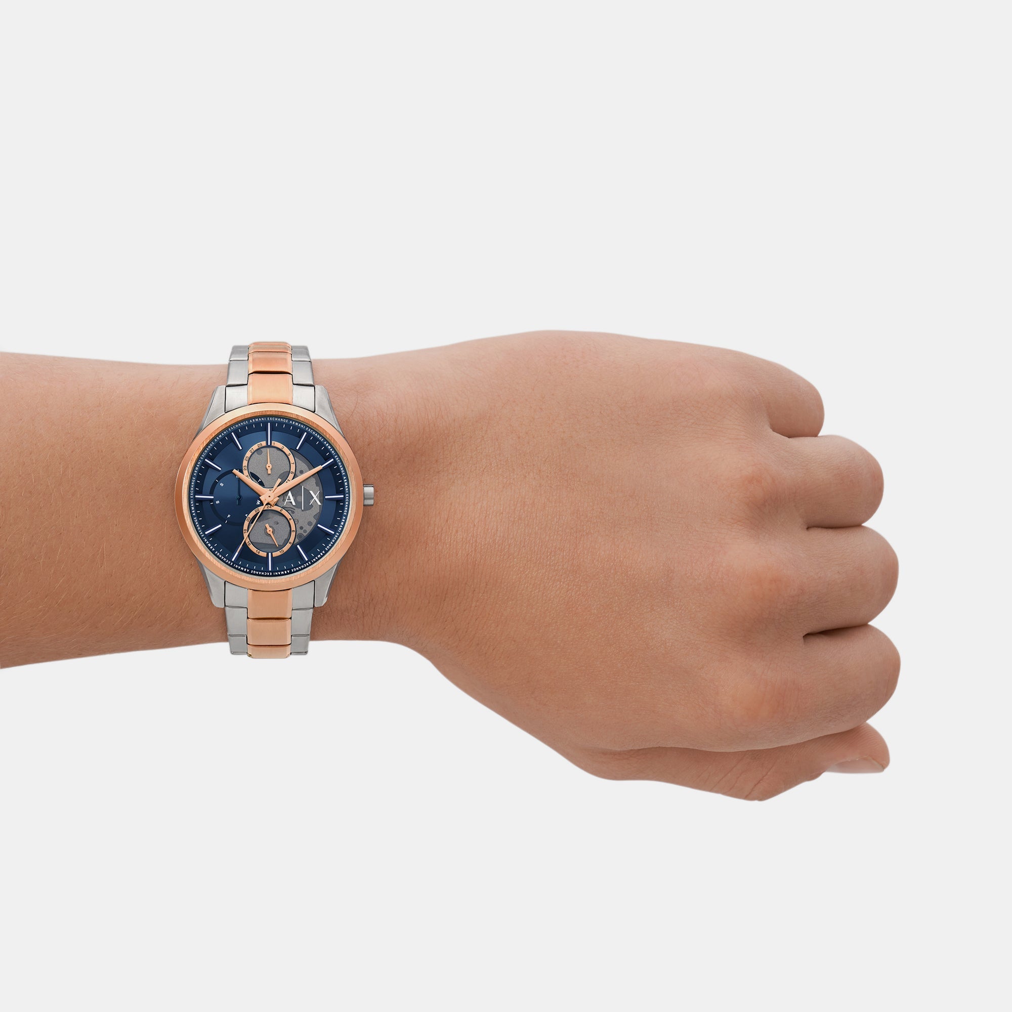 Armani Exchange Dante Men Quartz Blue Dial Chronograph Stainless Steel Watch AX1874 - view 6