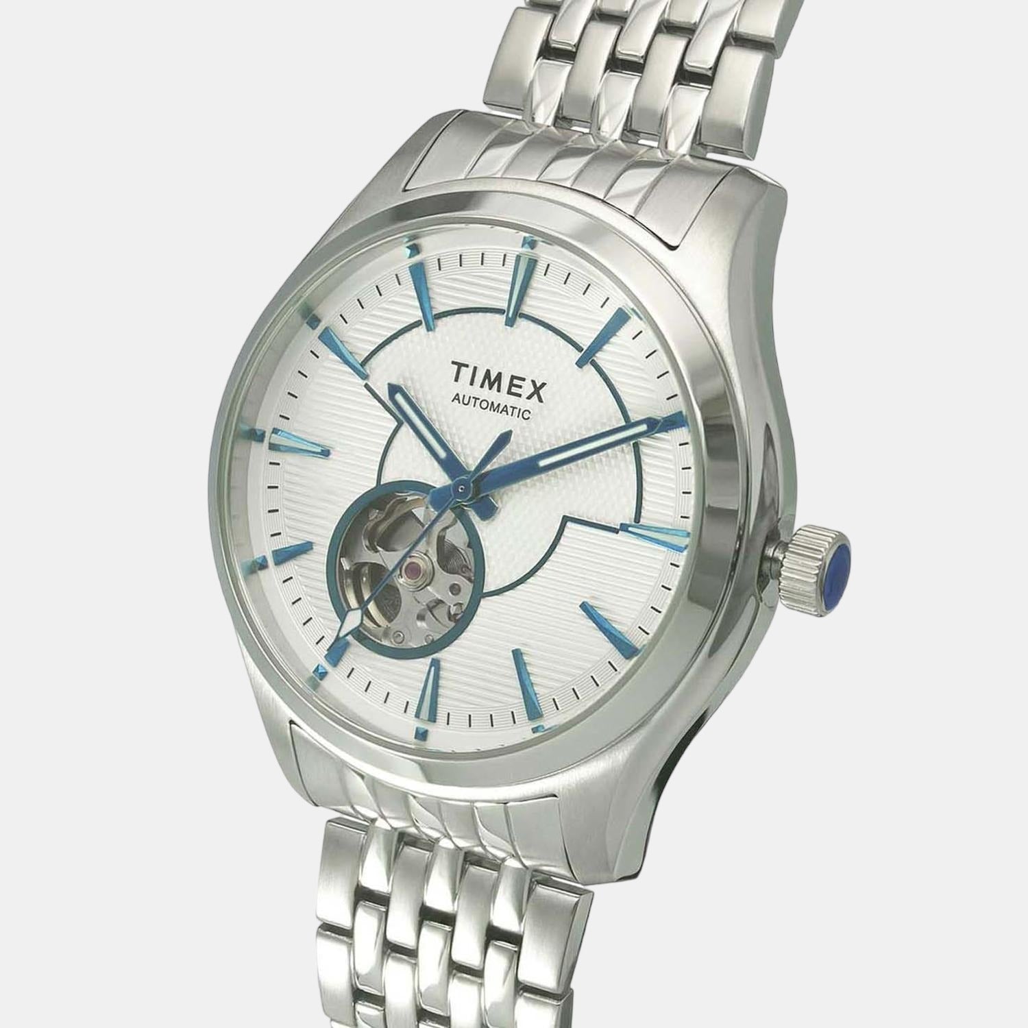 Timex E Class Men Quartz Silver Dial Analog Stainless Steel Watch TWEG21000 - view 4