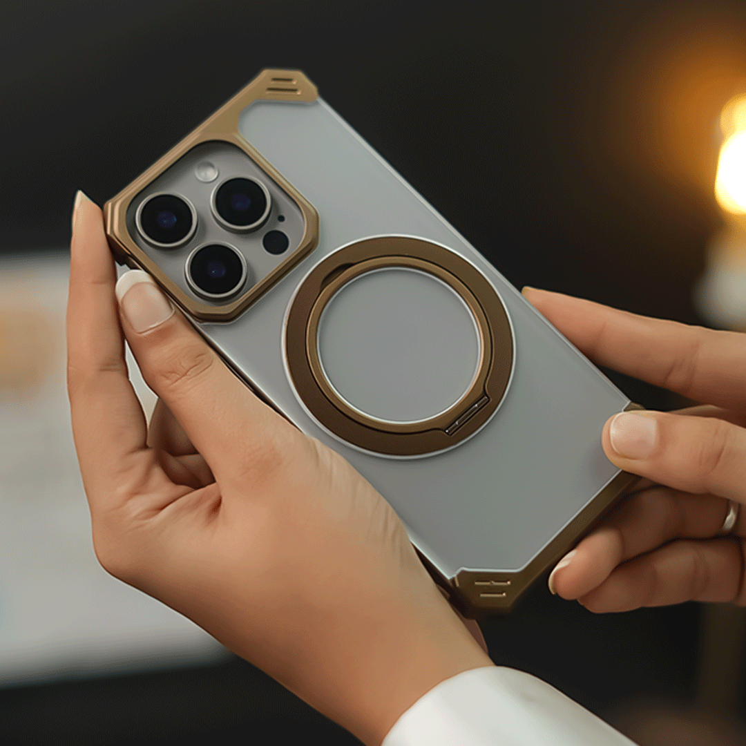 Million Cases Ultimate Slim Frameless Metal Stand Case - iPhone - view 11