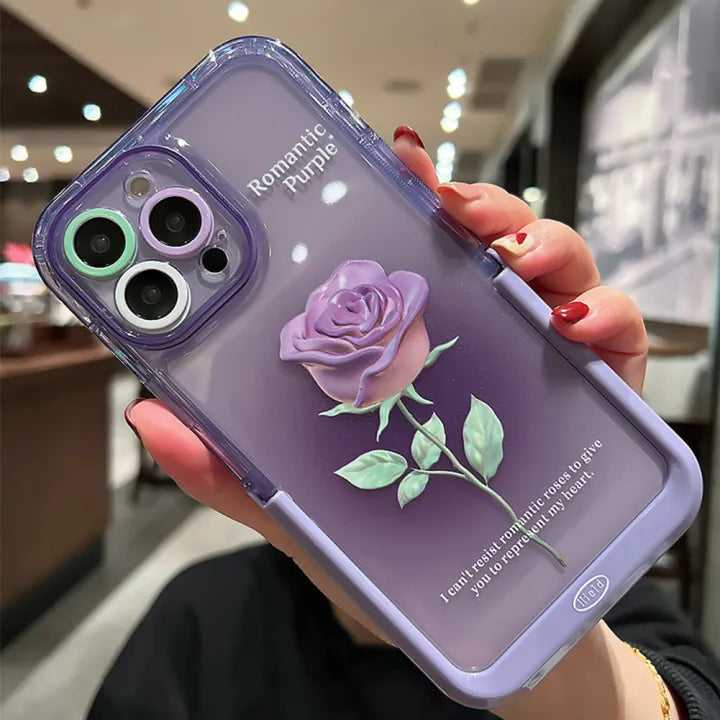 Peeperly Invisible Bracket Rose Print Case – No Color