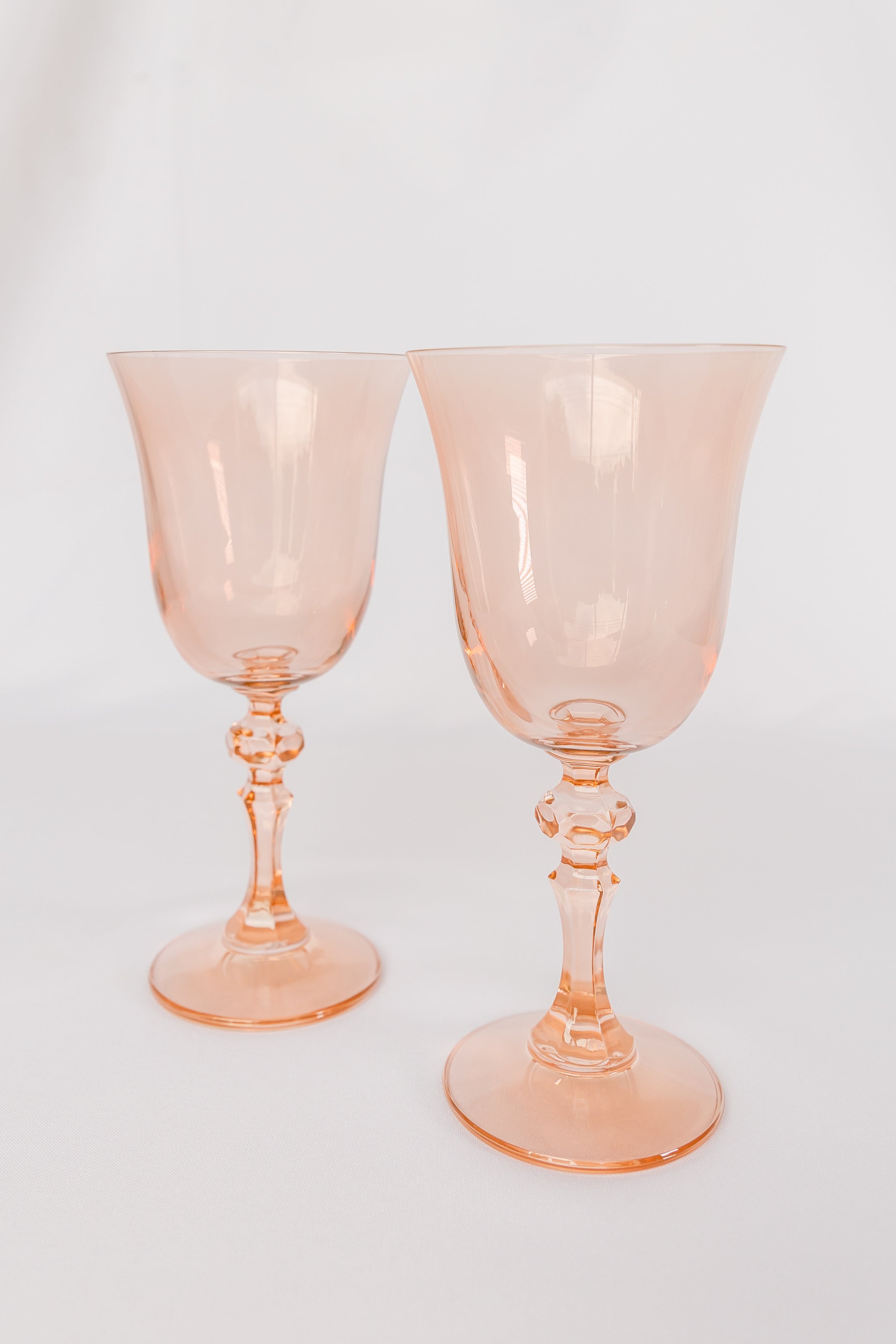 Estelle Colored Glass Estelle Colored Regal Goblet - Set of 2 {Blush Pink}