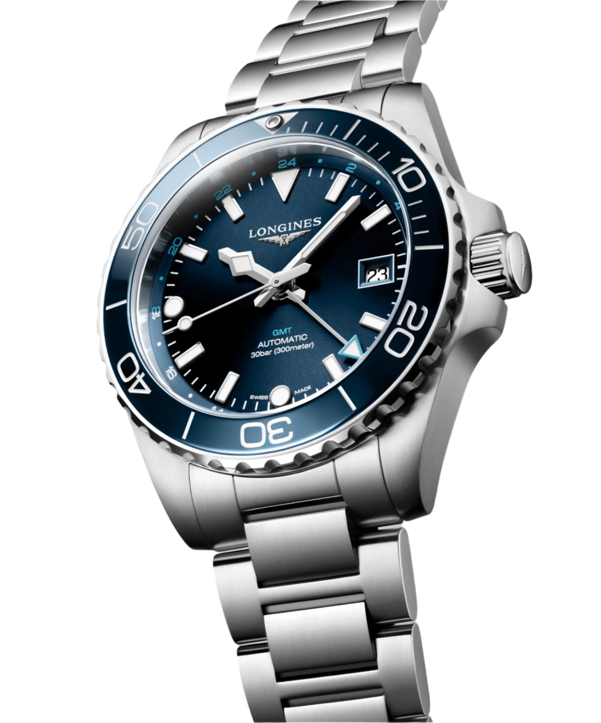 Longines Hydroconquest Gmt Sunray Blue Dial Men 41mm - view 2