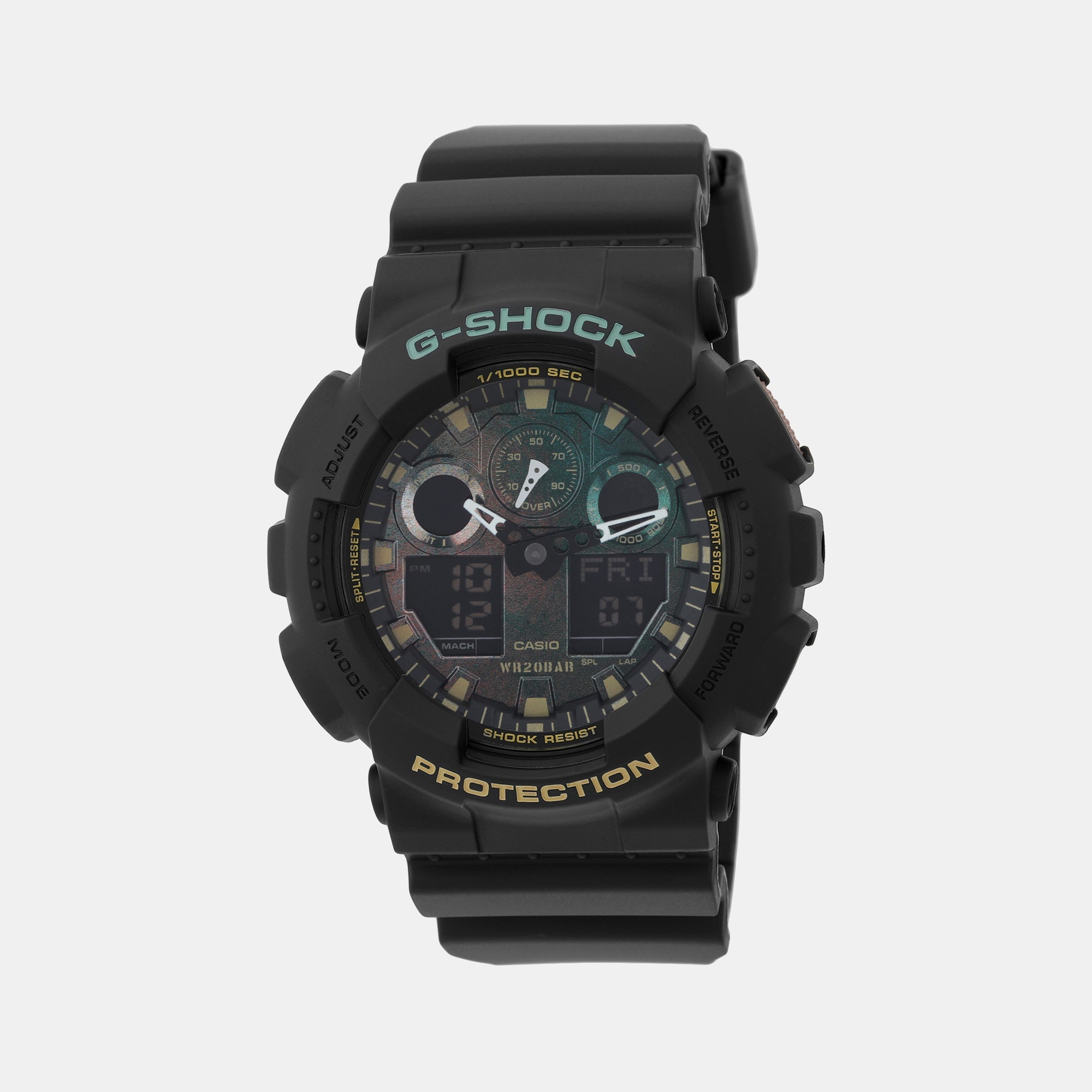 Casio G-Shock Men Quartz Black Dial Analog-Digital Resin Watch G1387