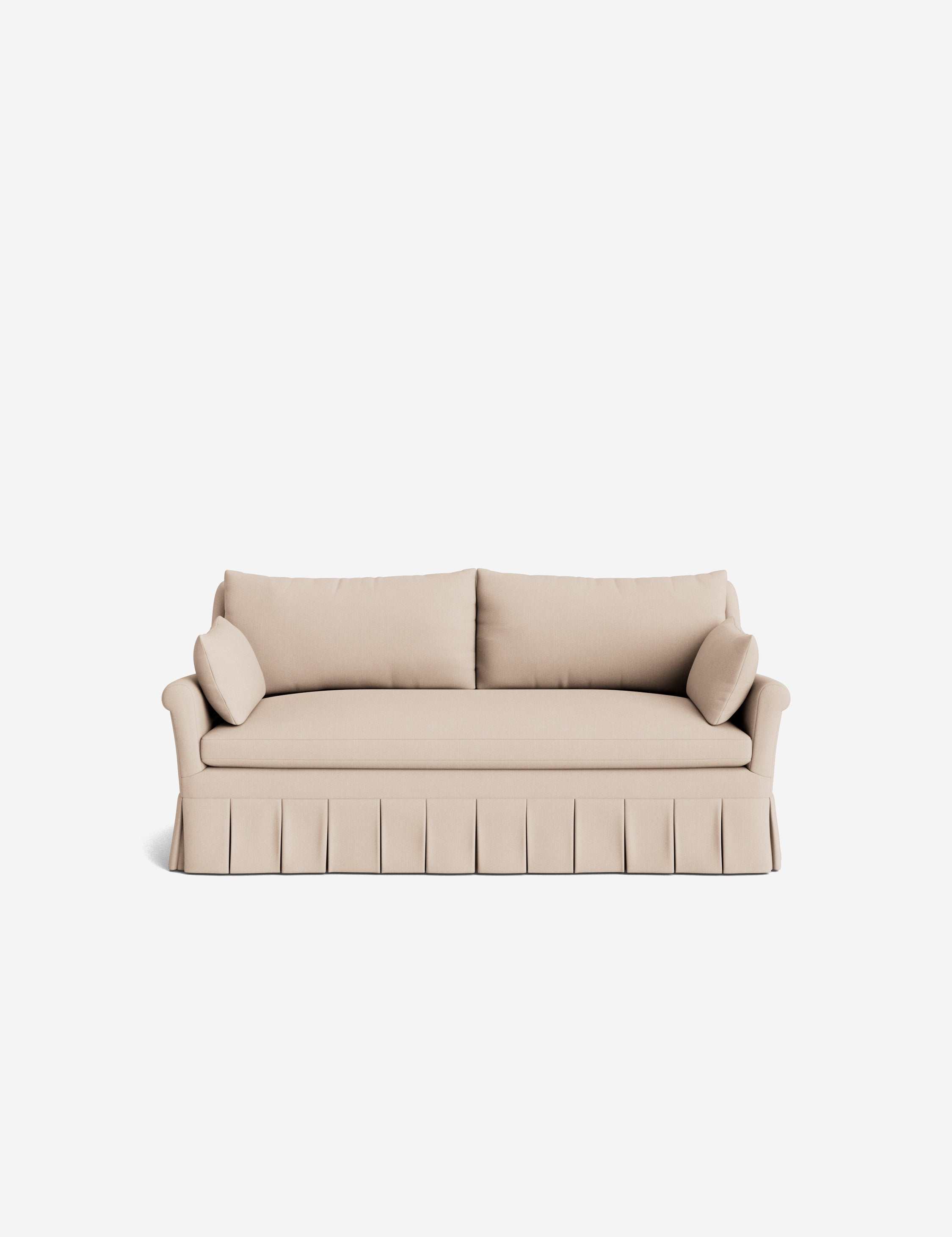 Lulu and Georgia Portola Rolled Arm Pleated Sofa - view 115