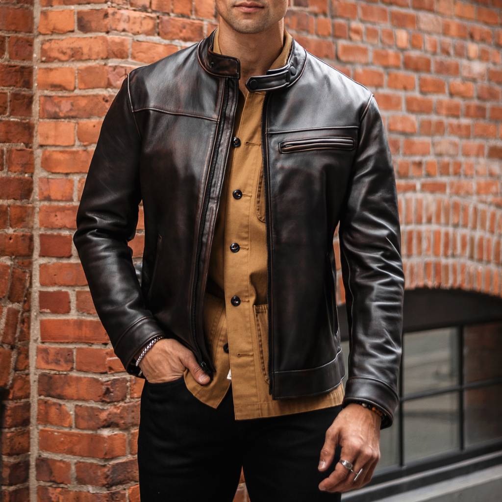 S roadster jacket – Thursday Boots - Seconds - Men's Jackets [S] Roadster Jacket | Black Coffee