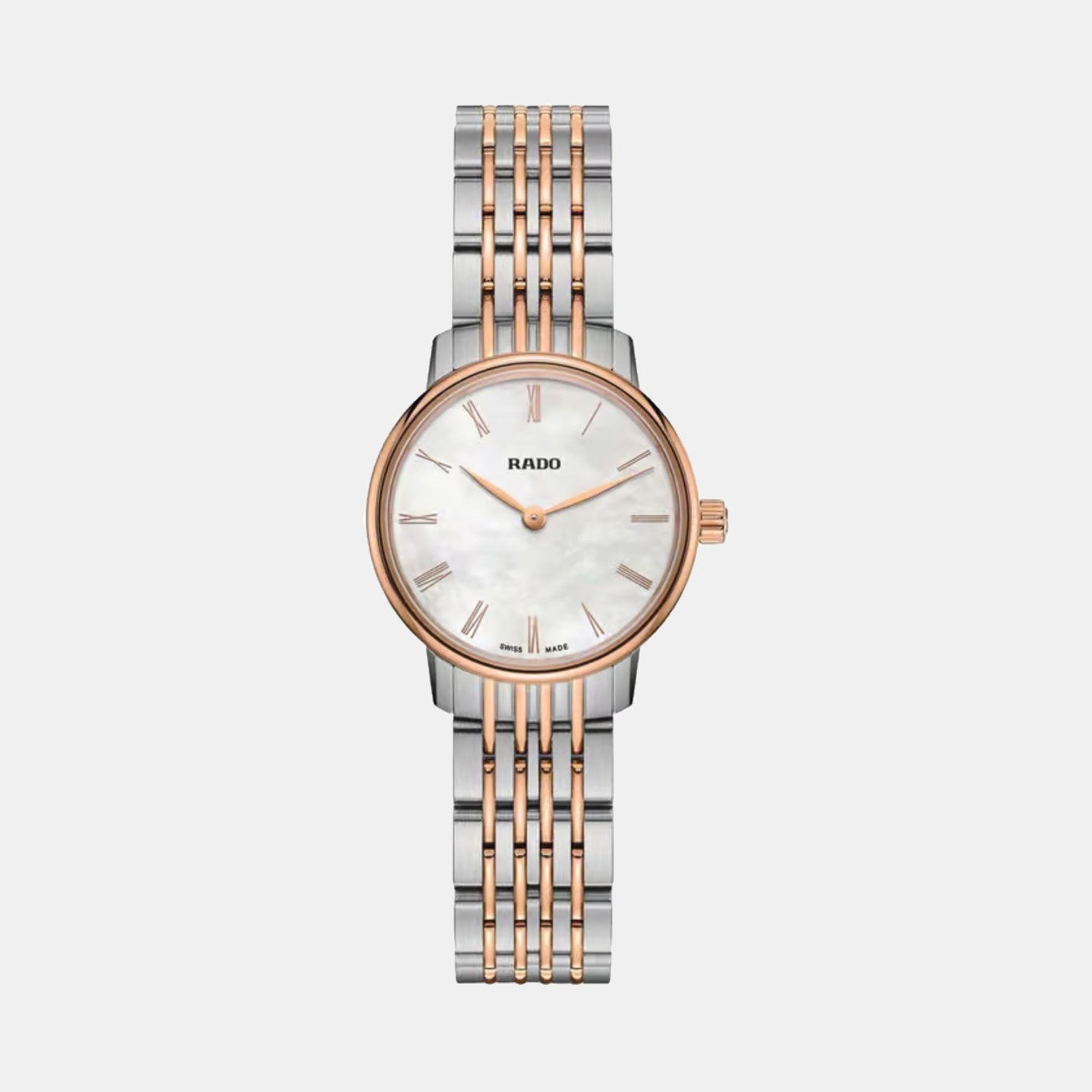 Rado Coupole Women Quartz Mother Of Pearl Dial Analog Stainless Steel Watch R22897933