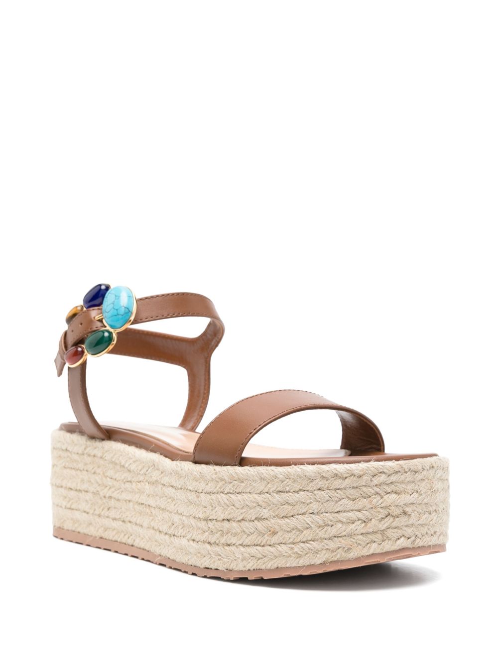 Gianvito Rossi Gianvitp Rossi stone-embellished espadrilles - view 2