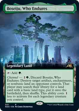 Boseiju who endures – Magic Boseiju, Who Endures [501] [Extended Art] [Kamigawa: Neon Dynasty] [Non-Foil]