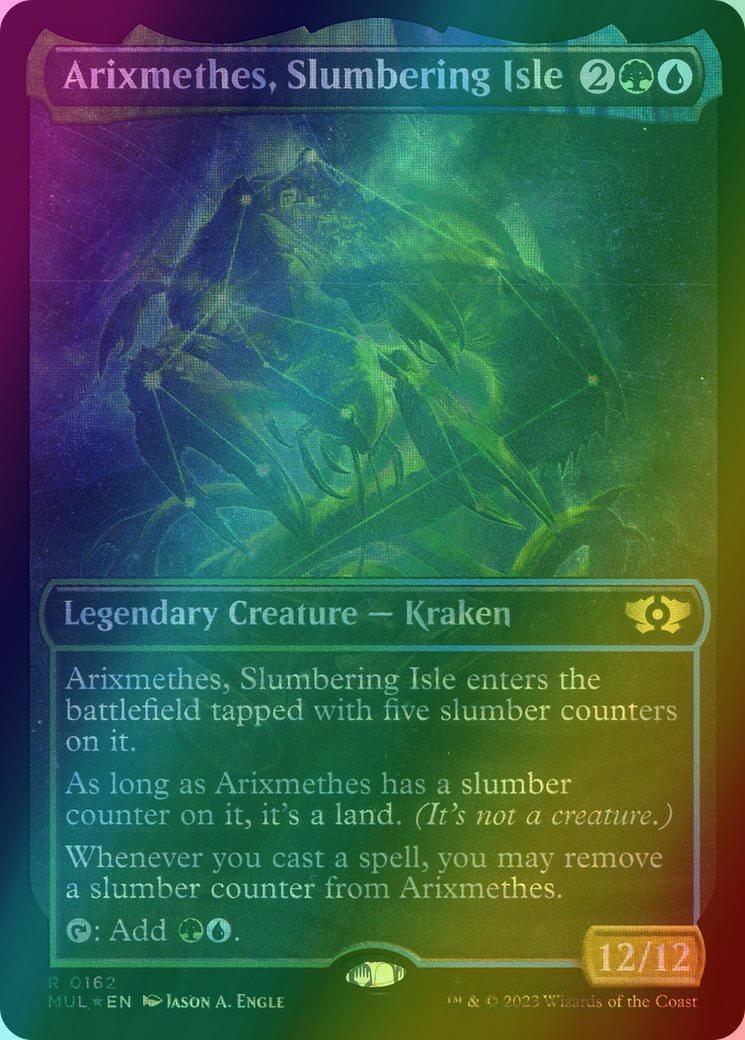 Arixmethes slumbering isle – Magic Arixmethes, Slumbering Isle [162] [Planar Showcase] [Multiverse Legends] [Halo Foil]