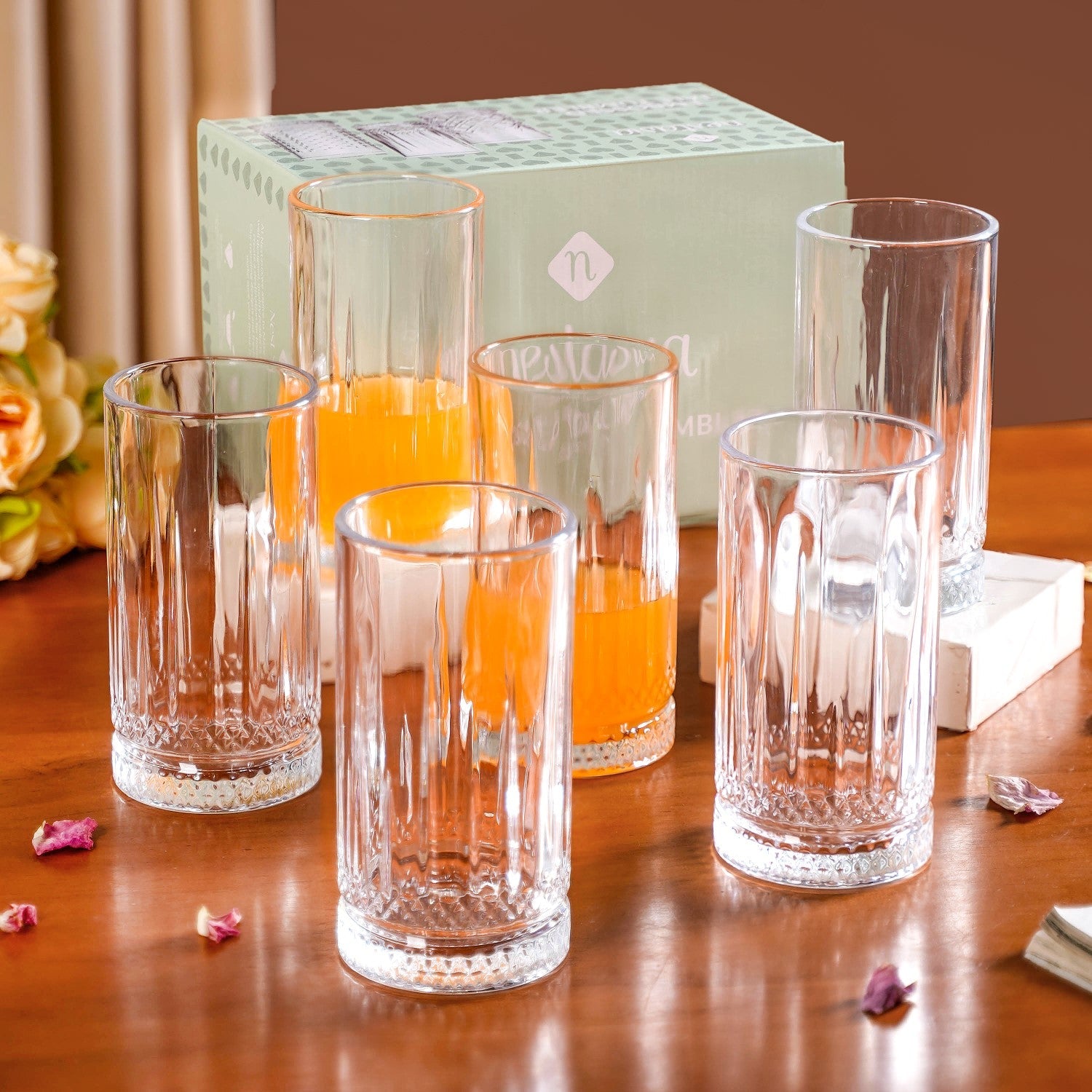 Nestasia Tall Cocktail Glass Set Of 6 490ml