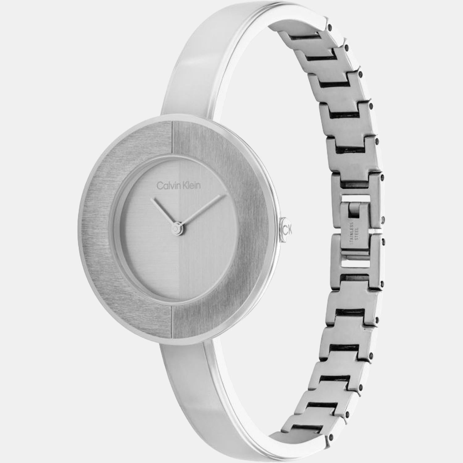 Calvin Klein Confidence Women Quartz Silver Dial Analog Stainless Steel Watch 25200022 - view 3