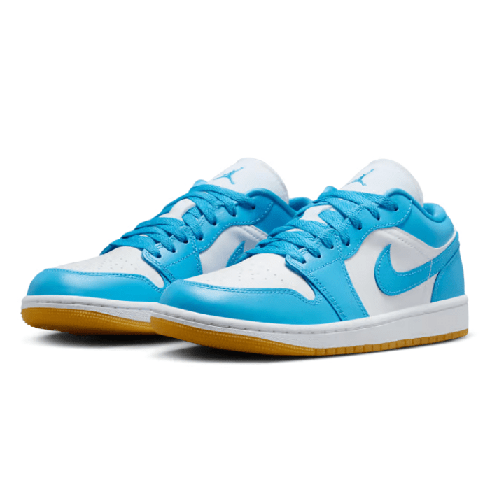HYPE ELIXIR Jordan 1 Low White Gum Light Brown Dark Powder Blue (Women's) - view 2