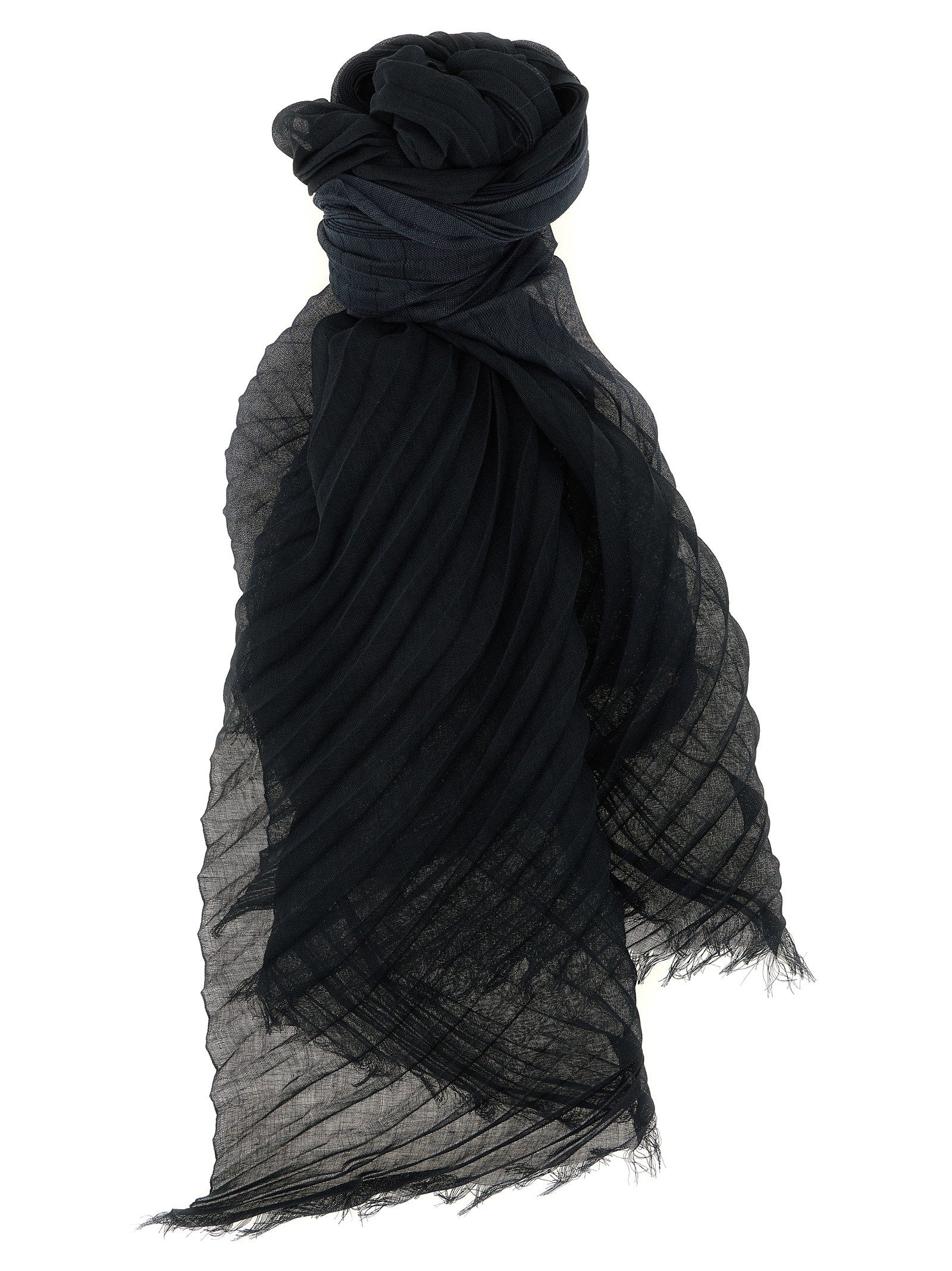 Issey Miyake Gradation Ramie Pleats Stole – 80% polyester, 20% ramie