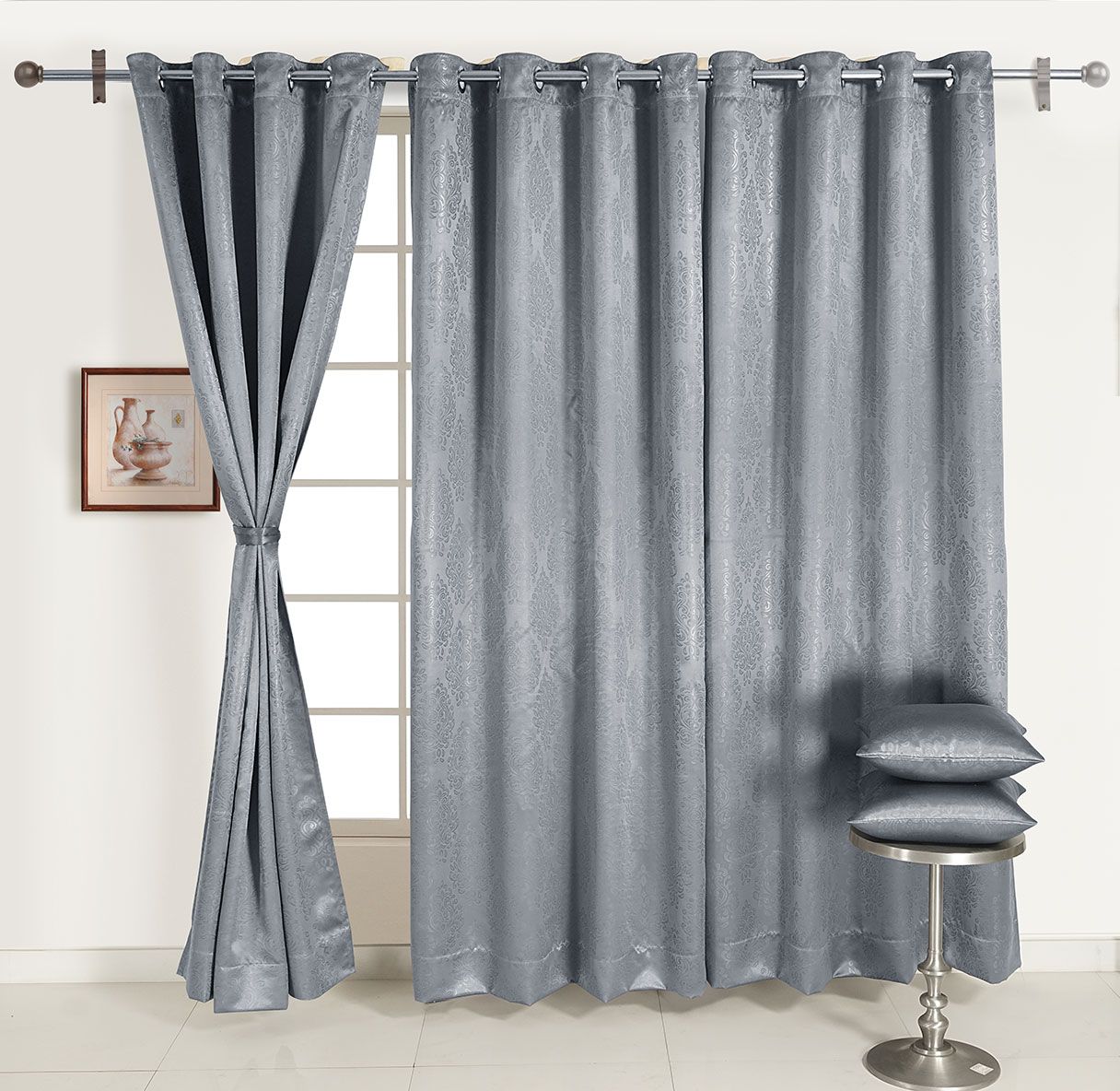Swayam India Jacquard Blackout Curtains -2063 - view 3