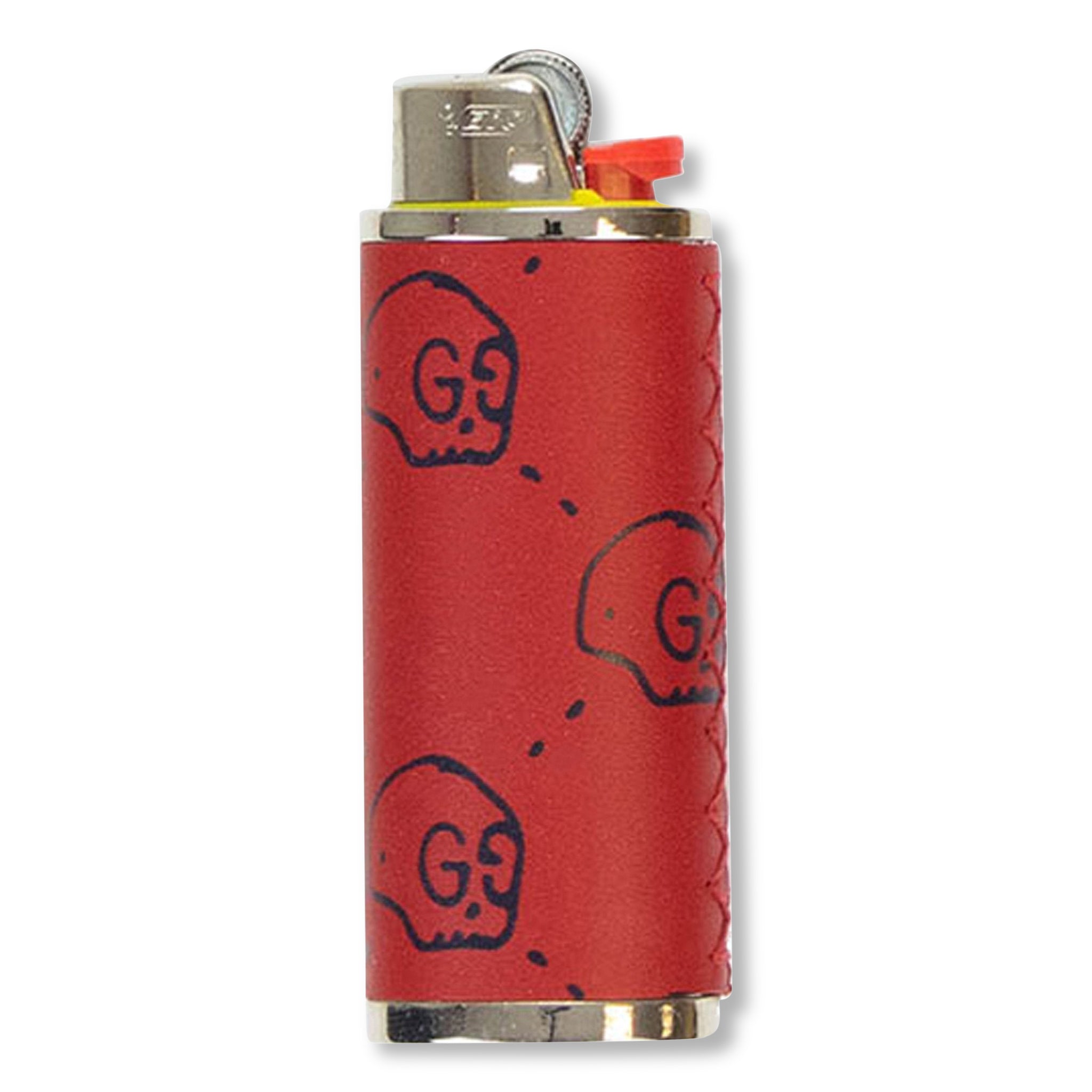 Gucci GG Ghost Skull Custom Bic Case – Red