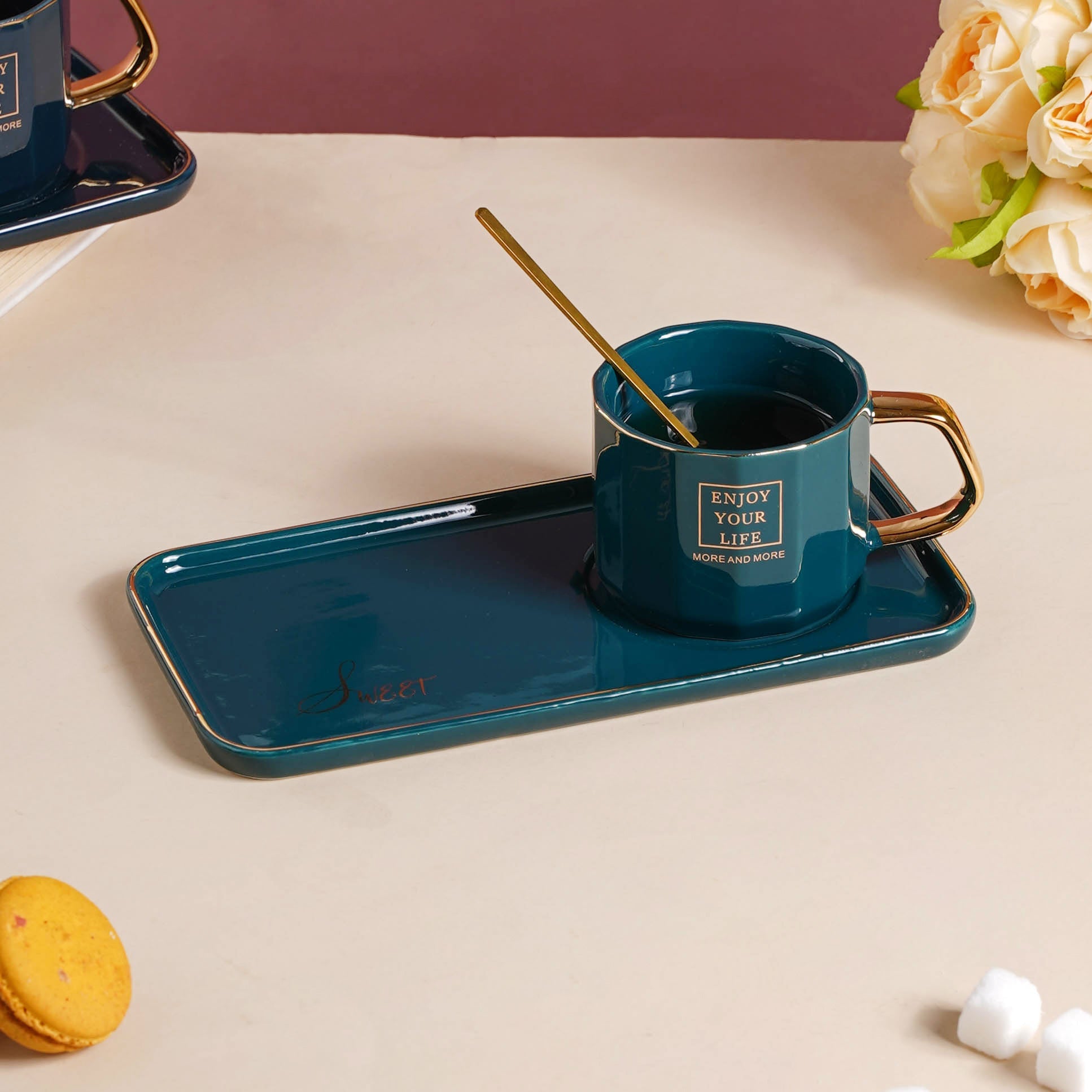 Nestasia Ceramic Cup and Tray - view 2