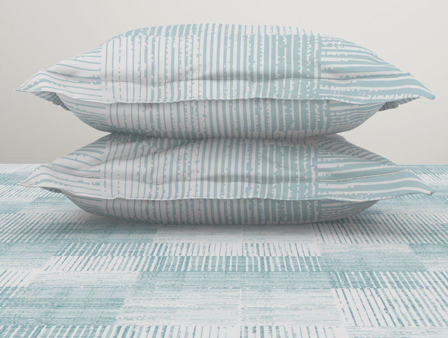 Spaces India Tonalelgence Geometric 100% Cotton Double Bedsheet - Essentials by Spaces - view 5