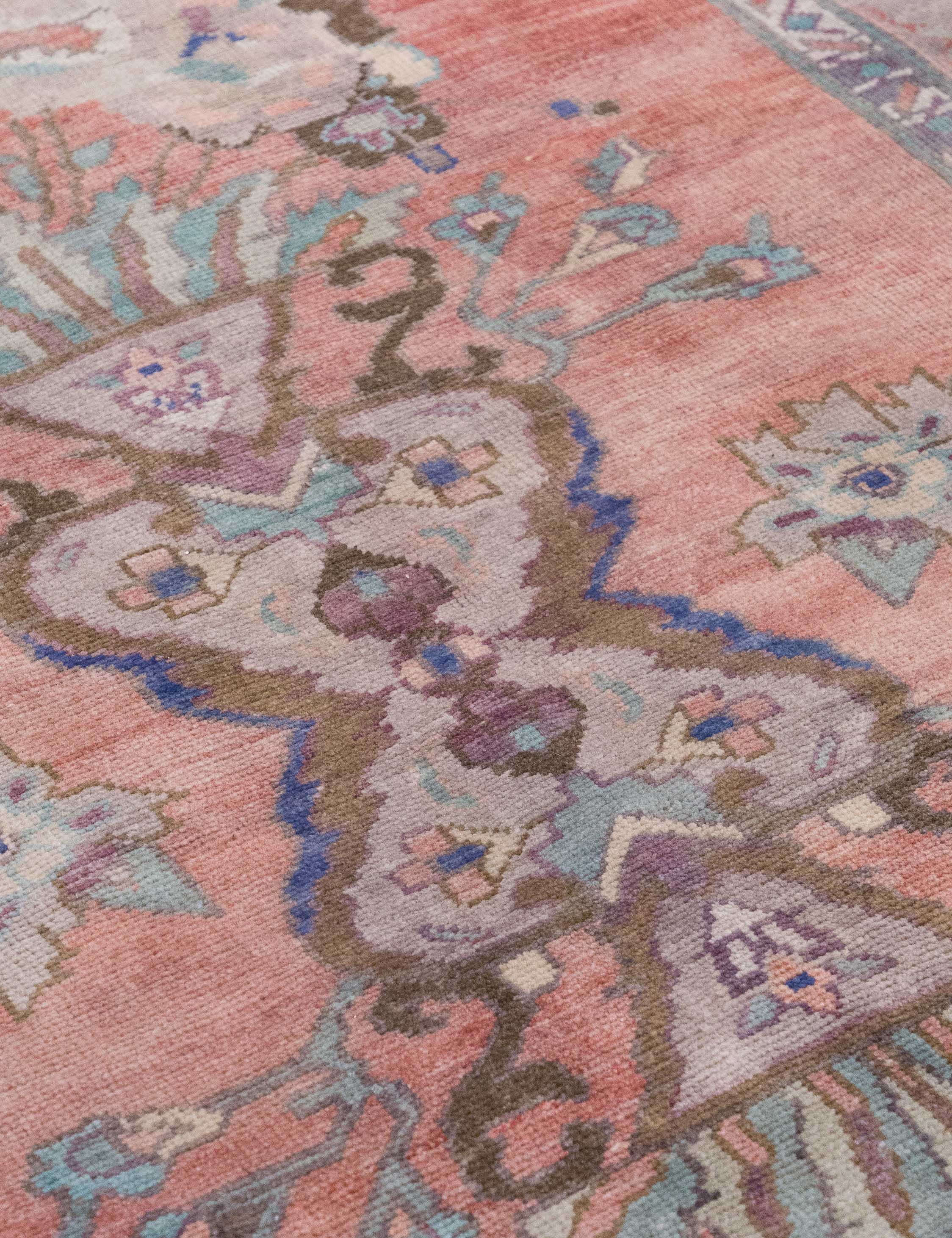 Lulu and Georgia Vintage Turkish Hand-Knotted Wool Rug No. 585, 5'9" x 10'6" - view 2
