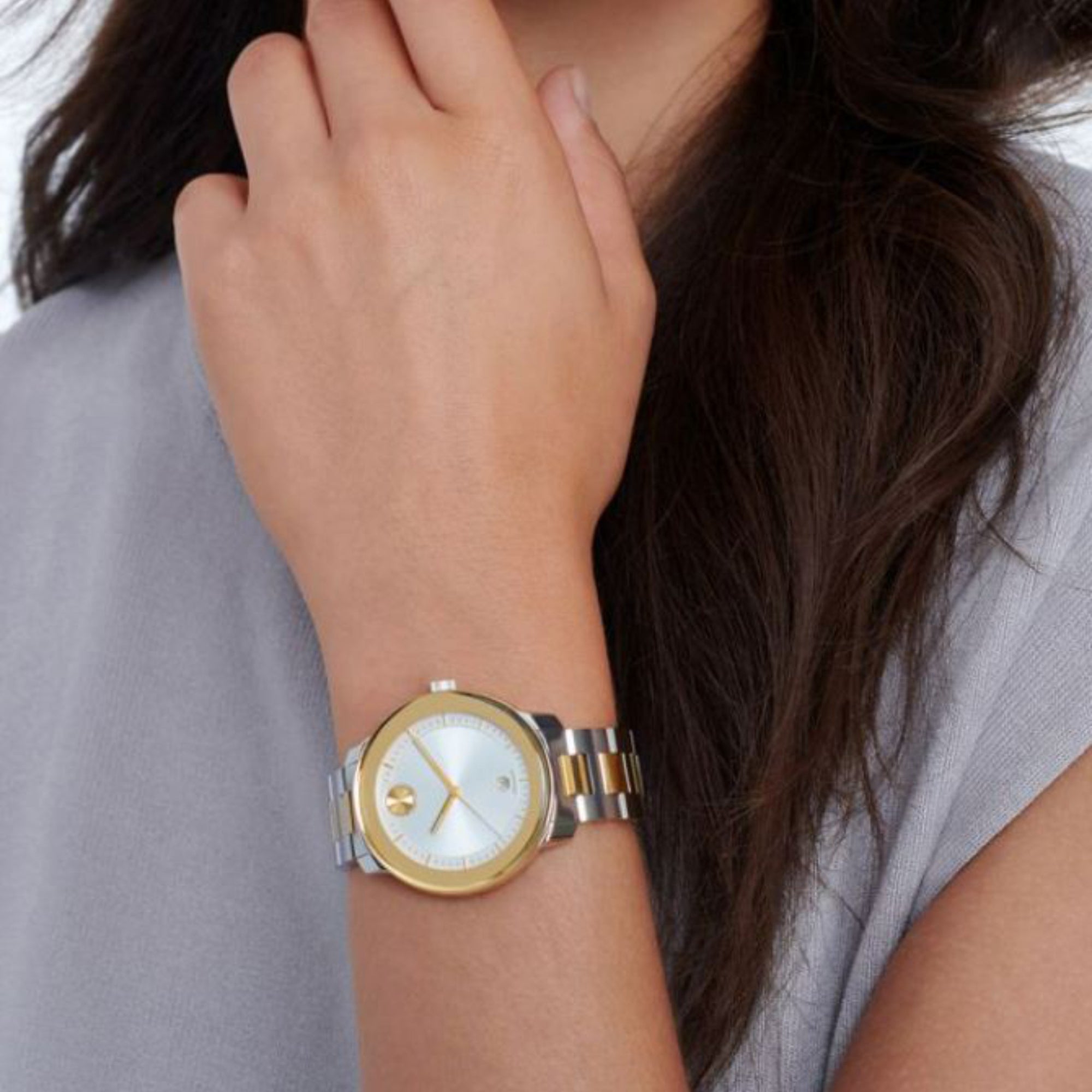 Movado Bold Women Quartz Silver Dial Analog Stainless Steel Watch 3600749 - view 2