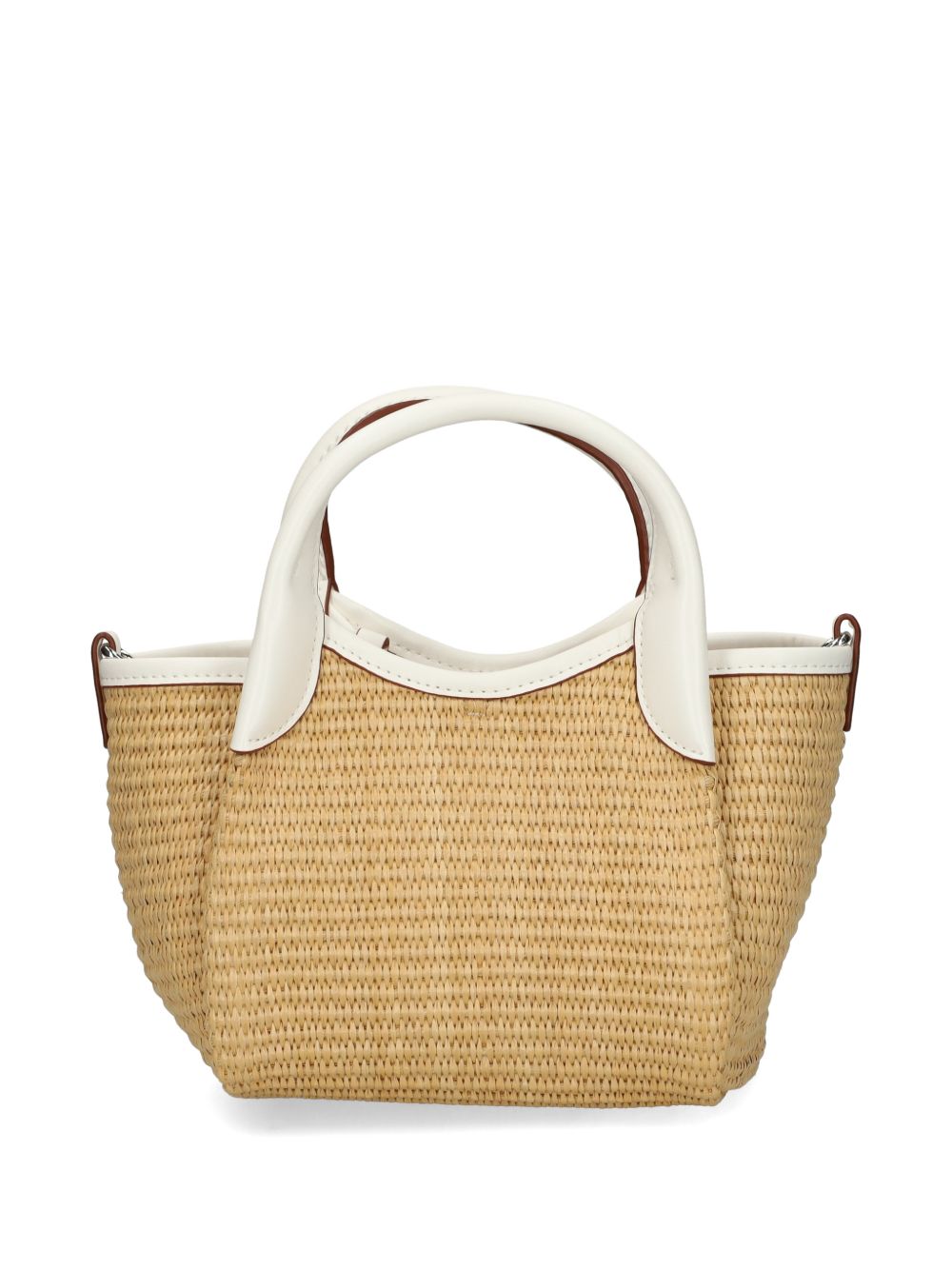 Emporio Armani Woven Straw Small Shopper Bag - view 2